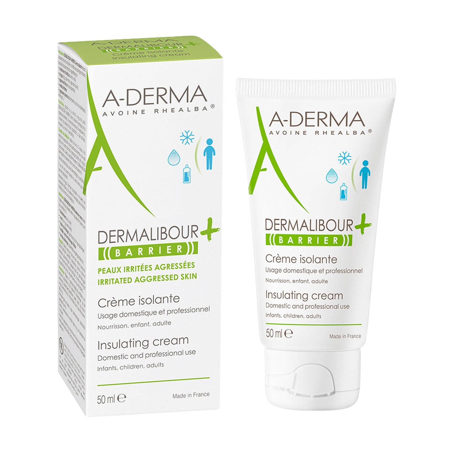Crema reparadora A-Derma Dermalibour+ para piel seca, 50ml - Fórmula nutritiva para cuidado dermatológico intensivo. Productos A-Derma para regenerar y proteger la piel con eficacia.