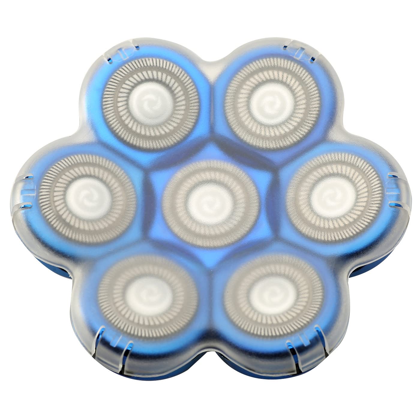 Cuchillas de repuesto para afeitadora de cabeza 7D, color azul, para Freedom Grooming AidallsWellup Vifycim Kibiy Telfun ATEEN Rozia Head afeitadora eléctrica (7 azul)
