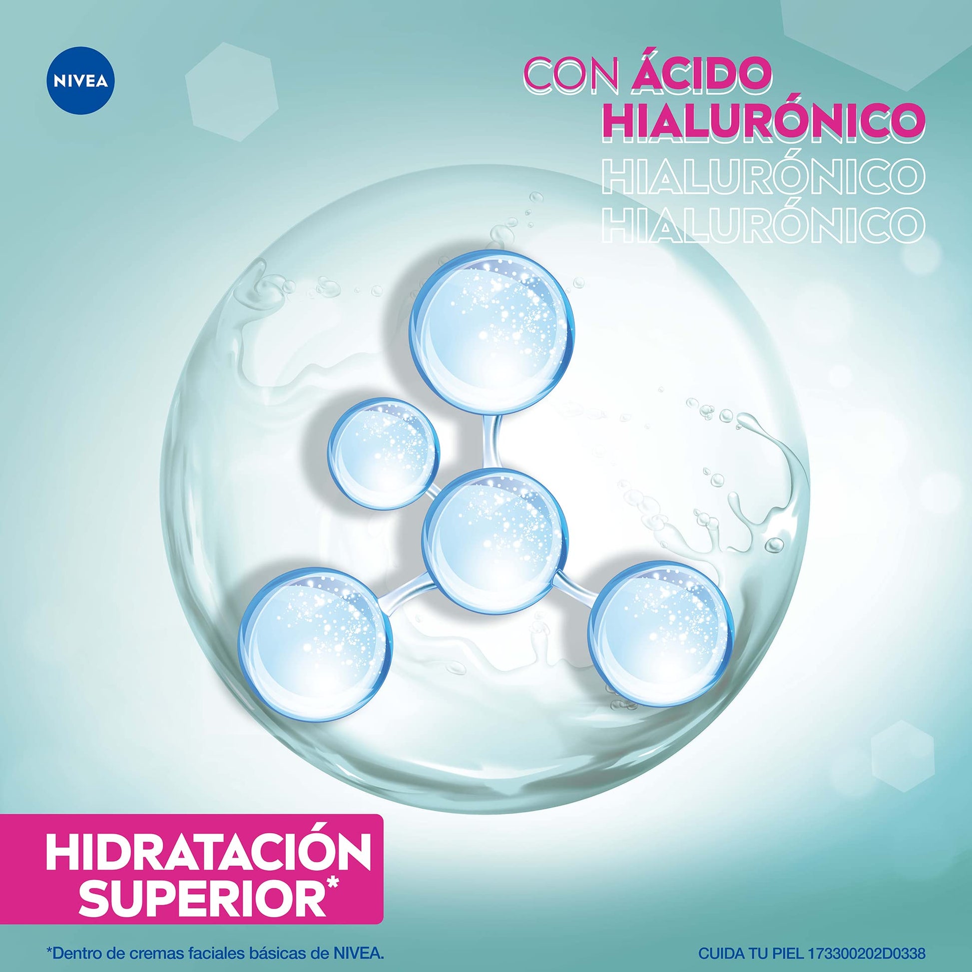 NIVEA Gel Facial Refrescante Cuidado Facial (200 ml) con ácido hialurónico + LABELLO Labello Cereza 4.5g, color Cereza, 4.8 gram, pack of/paquete de
