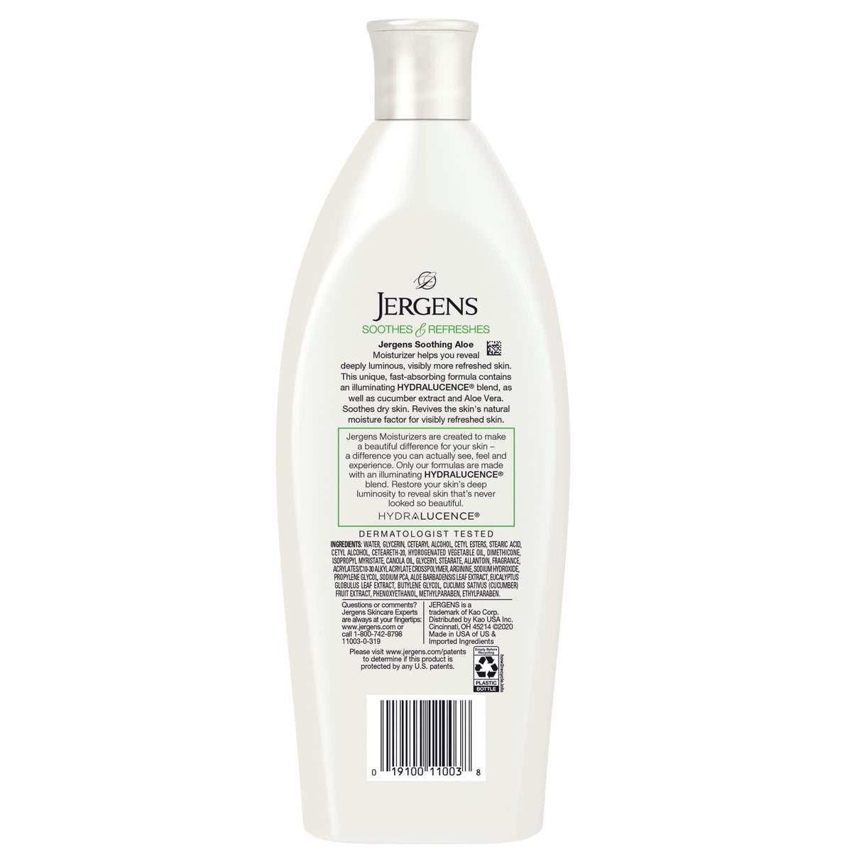 Jergens Loción de Aloe relajante, NA, 10 Fl Oz