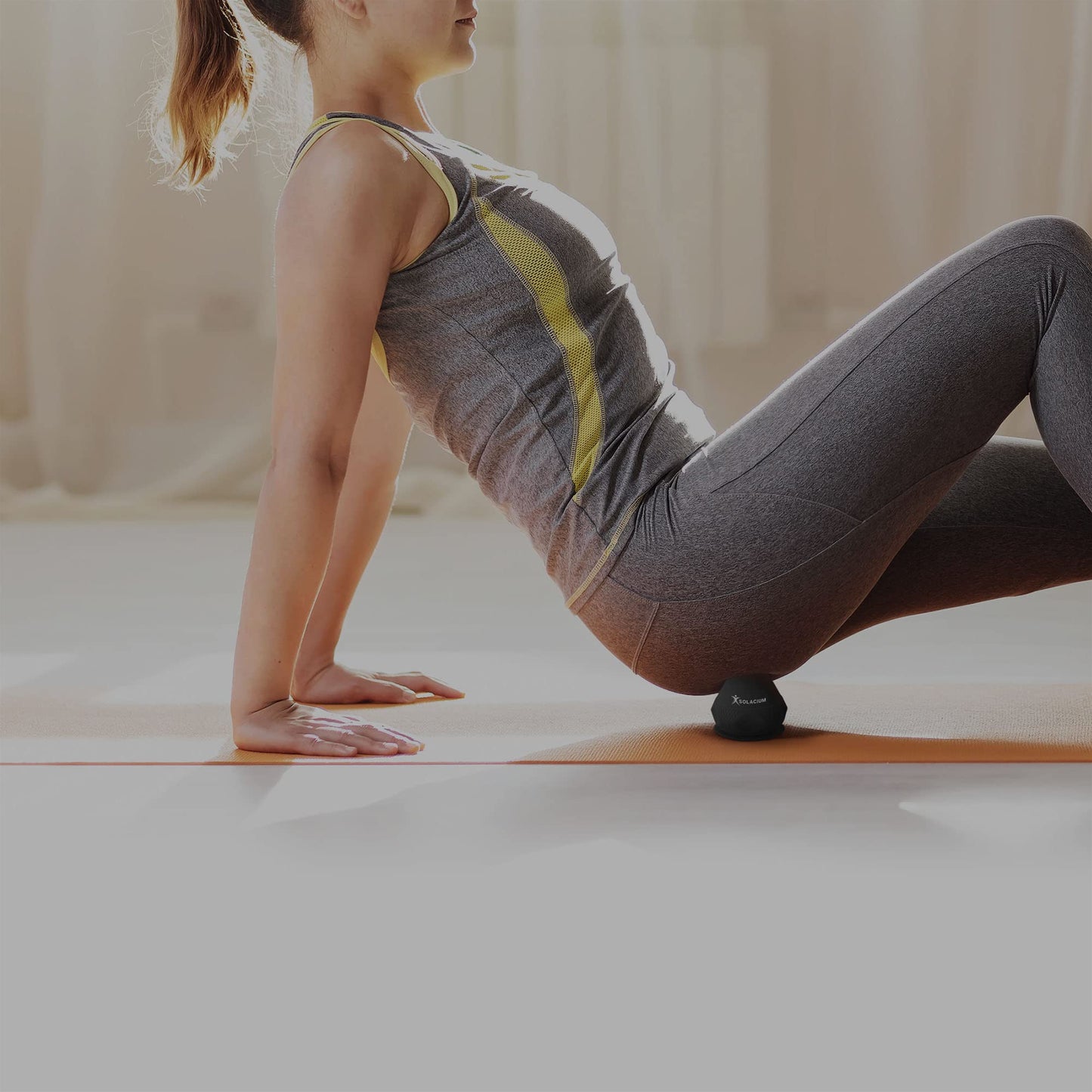 Herramienta de terapia muscular multisuperficie: masajeador montable para dolores musculares, hombros, brazos, cuello, espalda, pies, cuerpo, tejido profundo, rigidez, dolor de articulaciones, alivio del estrés (negro)
