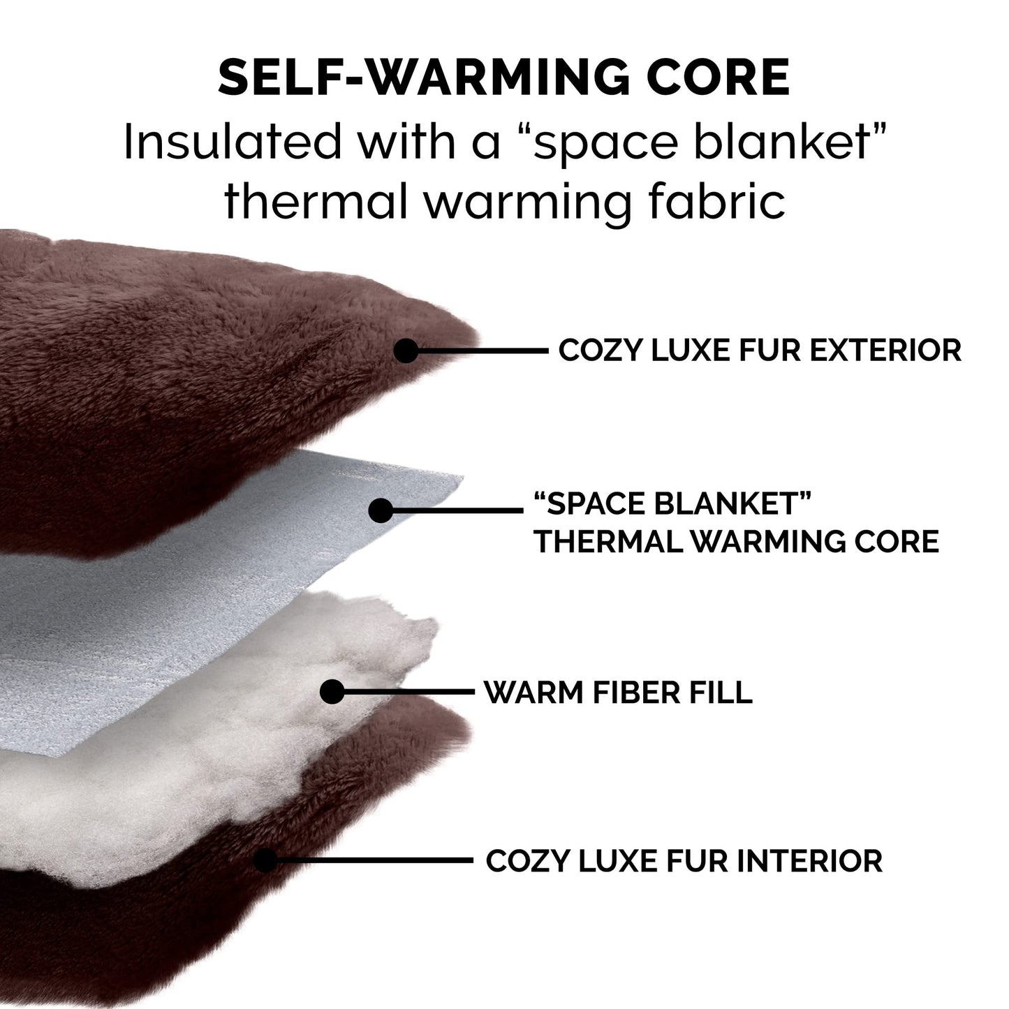 Furhaven 23" Round Medium Dog Bed Hi Lo Self-Warming Luxury Plush Faux Fur Cuddler, Washable - Sable Brown, Medium