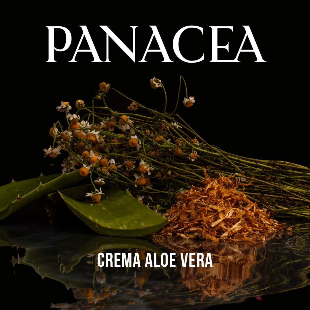 Crema de ALOE VERA, terapéutica auxiliar calmante para irritaciones y quemaduras leves en la piel. After Sun. Ideal para después de mucha exposición al sol. Contiene sábila, manzanilla, caléndula y vitamina E. 100% Ingredientes naturales, sin químicos. 90