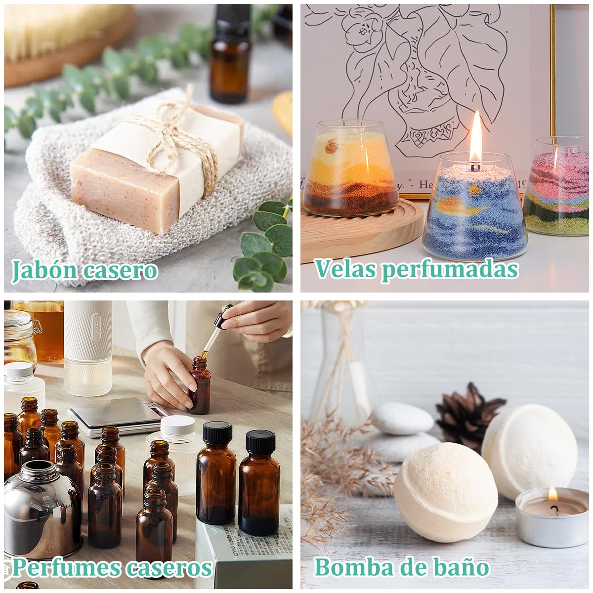 Aceite Esencial EASYTAO Menta 100% Puro y Natural con Gotero de Vidrio para Aromaterapia
