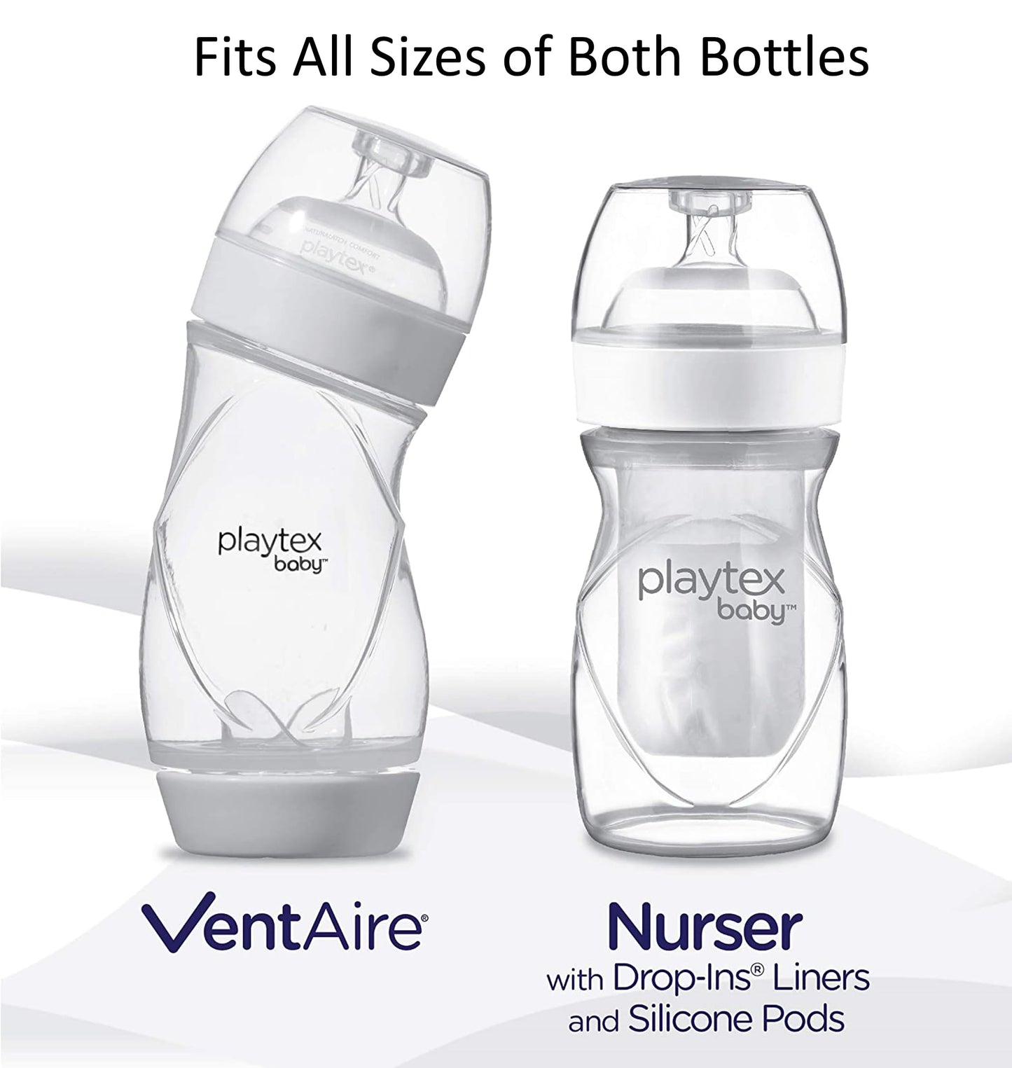 Biberón Playtex Baby NATURALATCH Transparente Flujo Lento 2 Unidades