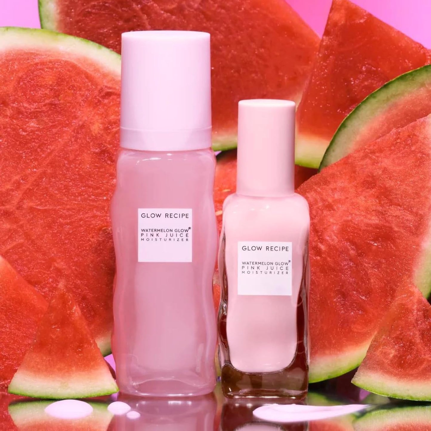 Glow Recipe Watermelon Pink Juice Moisturizer Refiliable 50 Ml. Humectante zumo de sandía con ácido hialurónico.