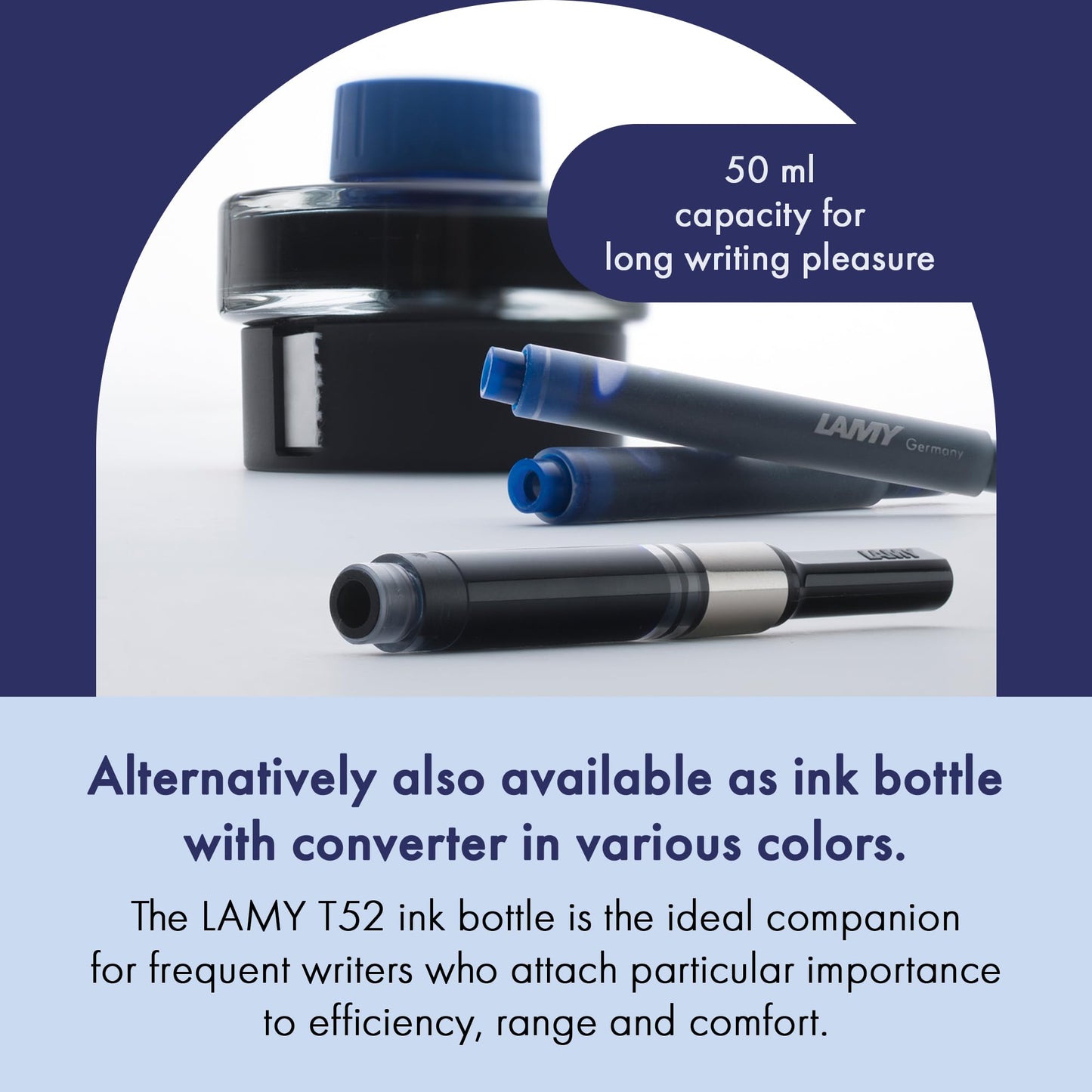 Lamy T10 - Cartuchos de tinta azul (1 paquete con 5 cartuchos)