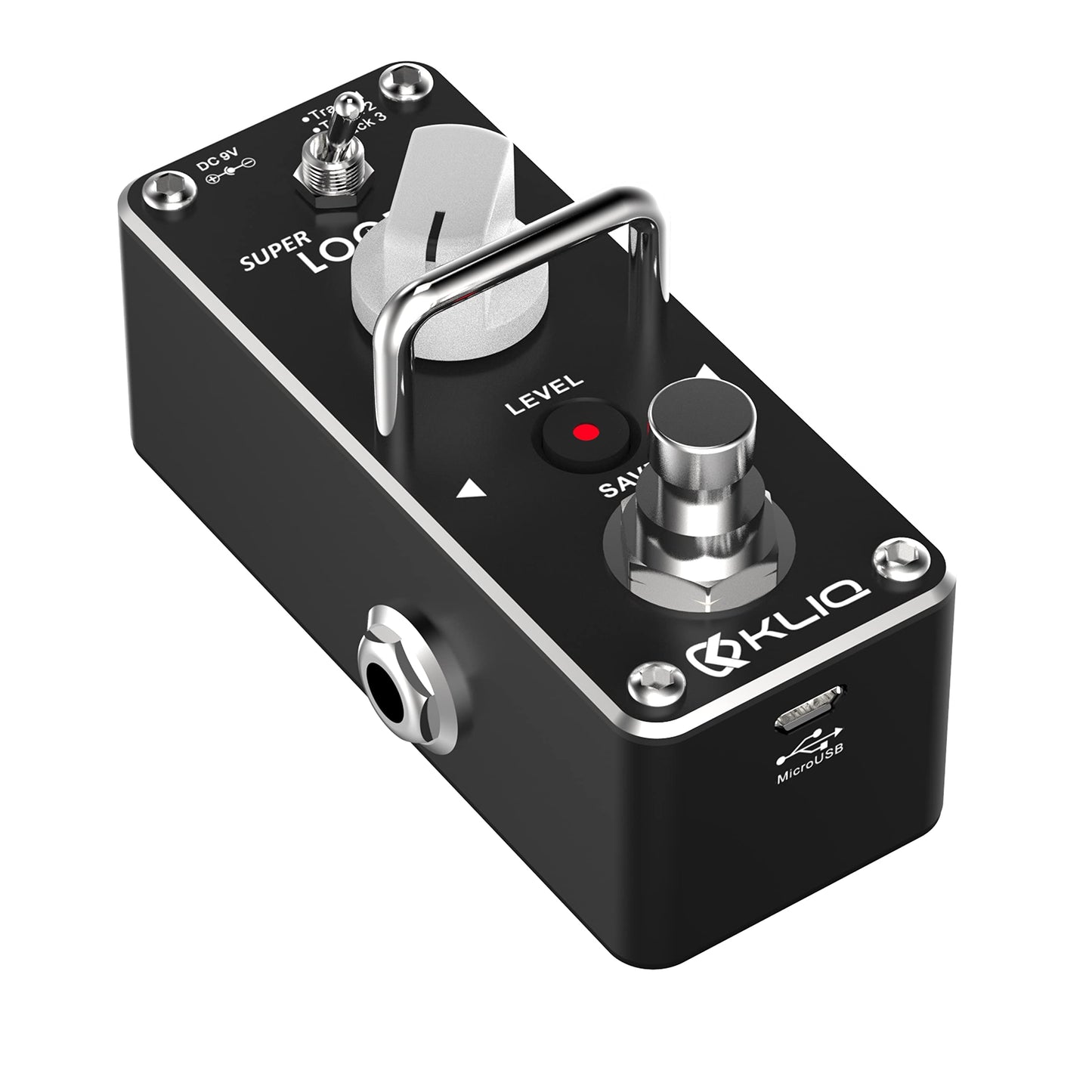 KLIQ Super-Looper - Pedal de efecto micro Looper para guitarra y bajo