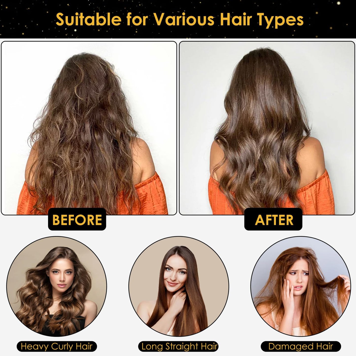 Accesorio para Secador de Pelo TEPENAR Negro Ajustable para Secado Rápido y Cuidado del Cabello Rizado