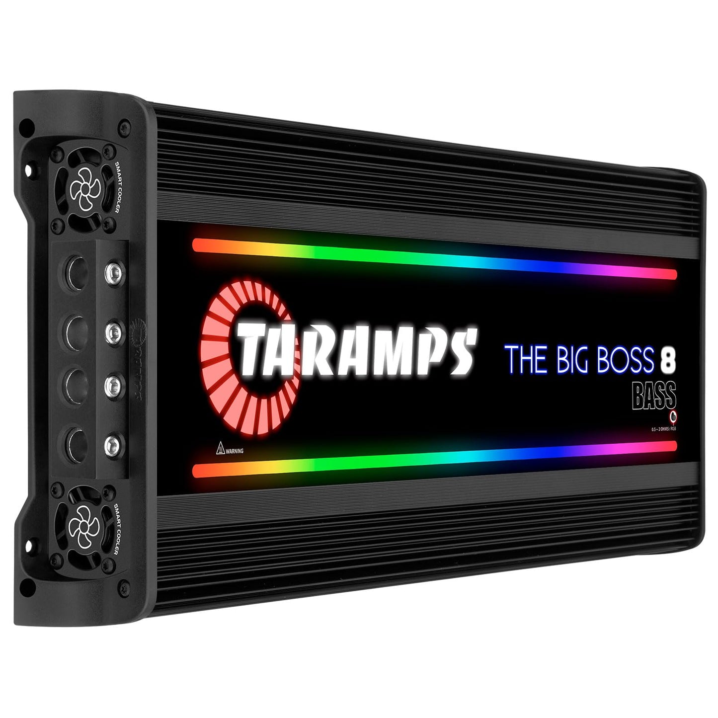 Amplificador Taramps Negro Multiimpedancia Monobloque Clase D 8000 Vatios RMS Audio Inteligente para Coche