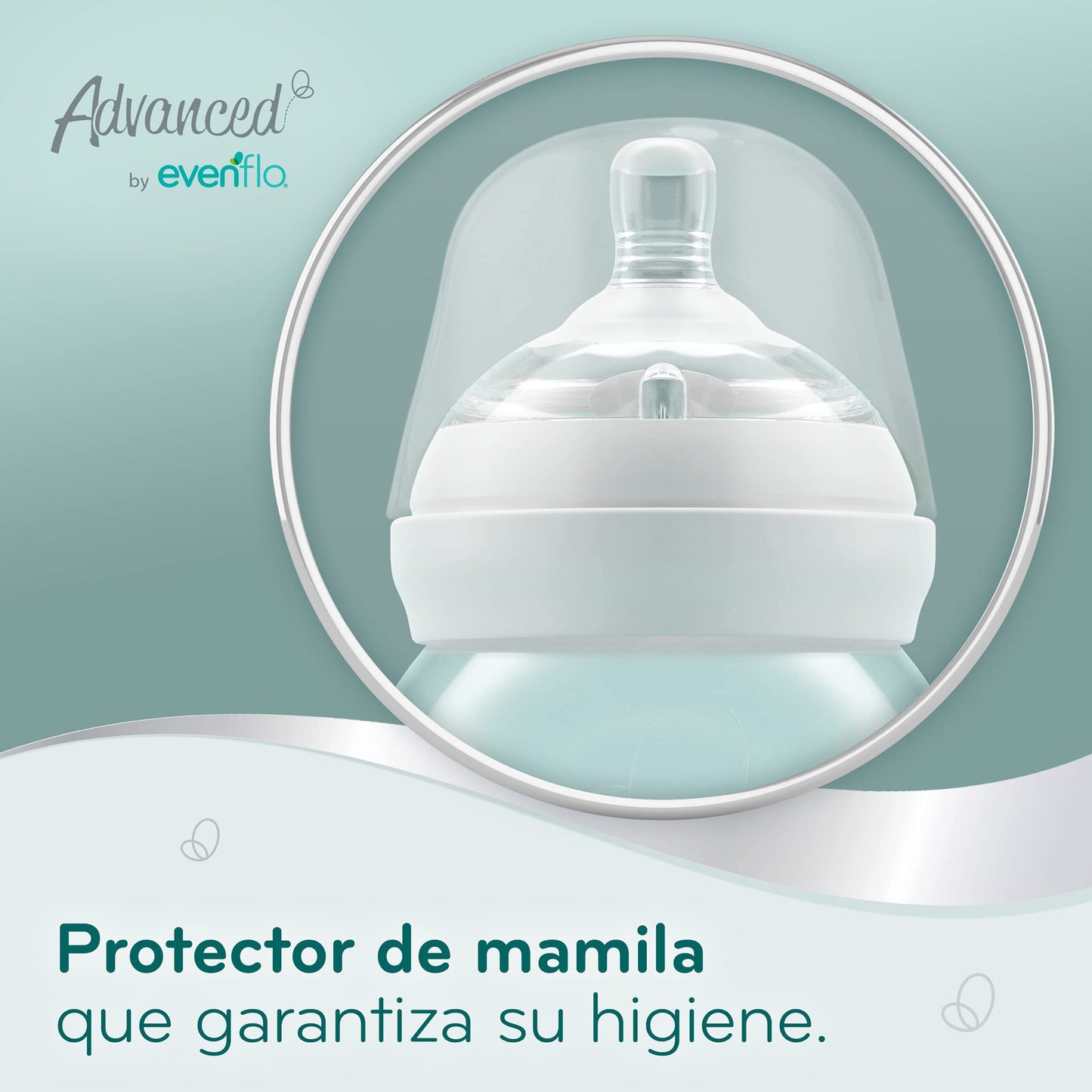Advanced by Evenflo, Biberón Anticólicos Cuello Ancho, Niña, Color Rosa y Lila, Flujo Lento, 5oz/150ml, 2 piezas, MEX.