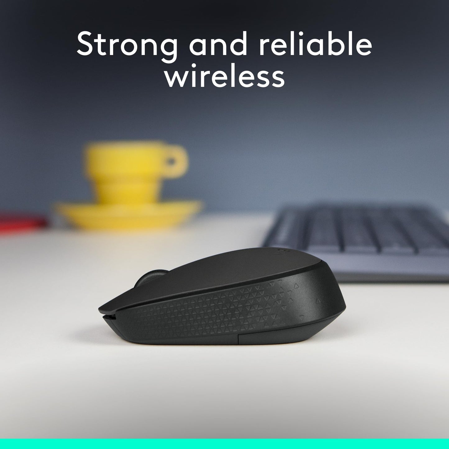 Logitech M170 Mouse Inalámbrico, con tecnología 2,4 GHZ, batería de hasta 12 Meses con modo ahorro, Receptor USB, Cursor y Desplazamiento Preciso, Compatible con Windows, Mac y Chrome - Negro