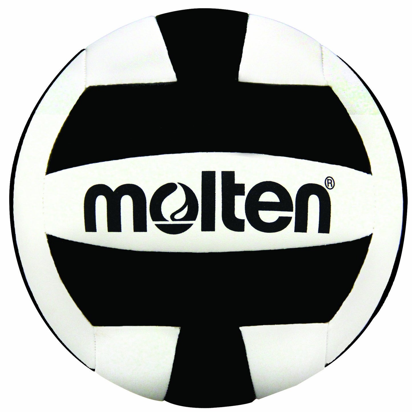 Pelota de Voleibol Molten Negro Blanco Tamaño y Peso Oficial