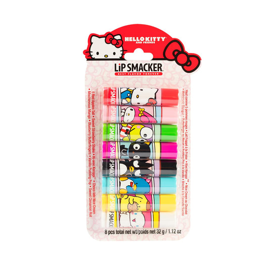 Paquete de Bálsamos Labiales Lip Smacker Hello Kitty and Friends 8 Piezas