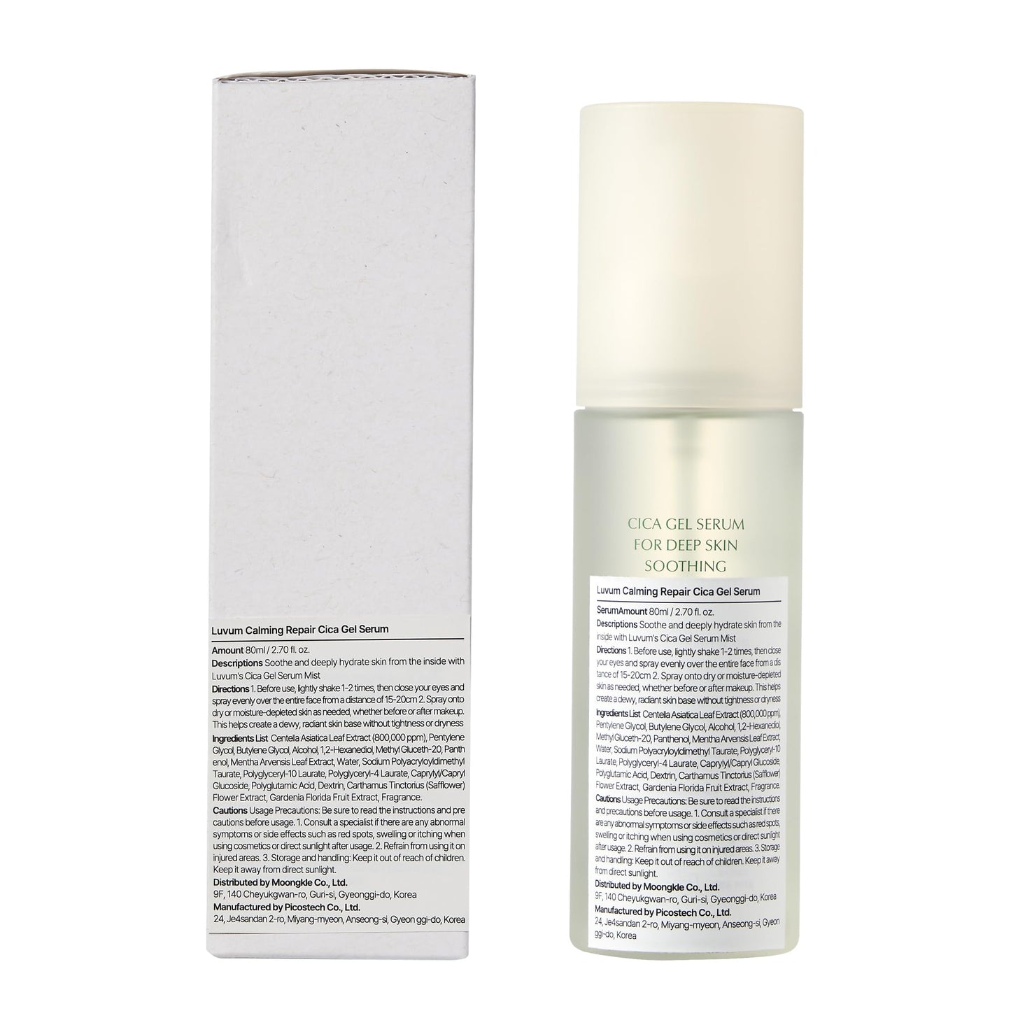 Luvum Mist con Centella, Spray Facial, 80ml