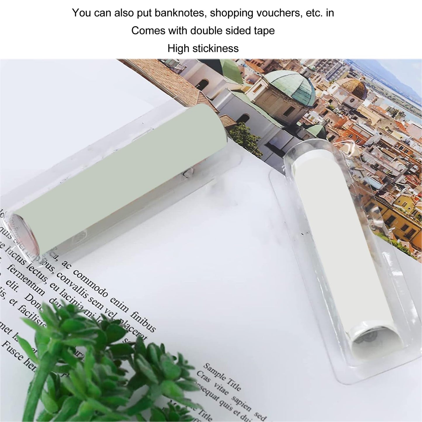 Bolsas para Bálsamo Labial - 60 Piezas Profesional DIY Bolsa de Plástico Transparente para Bálsamo Labial Soporte para Dinero con Adhesivo para una Práctica Experiencia Diaria de