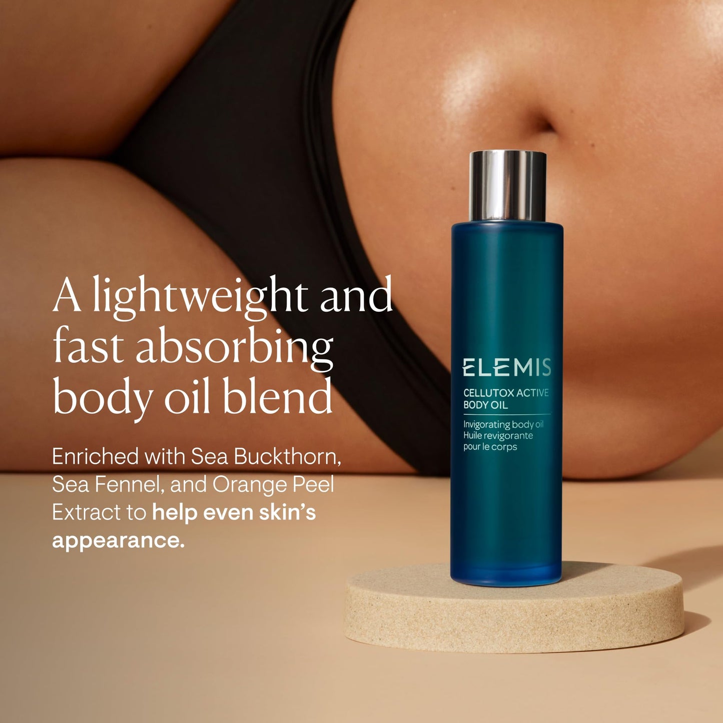 Elemis Cellutox Aceite corporal activo, celulitis y aceite de limpieza corporal, 3.3 fl. oz.