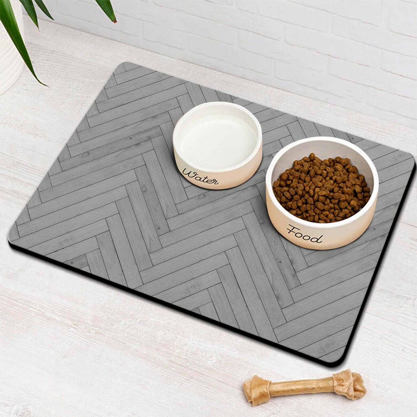 Alfombrillas de Comida para Perros Superabsorbentes Bohemios Antideslizantes