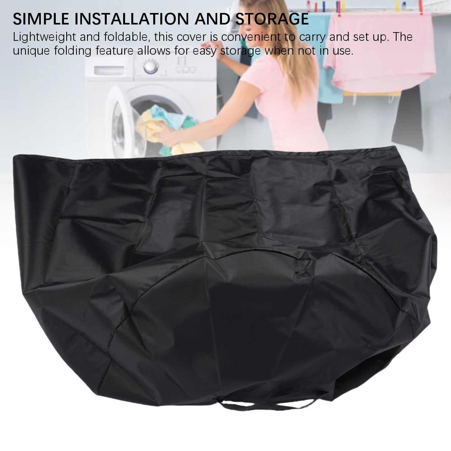 Hztyyier Tapa de Aspiradora Cubierta de Polvo de Tela de Oxford con Bolsa de Almacenamiento, Protección de Lluvia Solar Interior Al Aire Libre, Almacenes de Fábricas para el Hogar