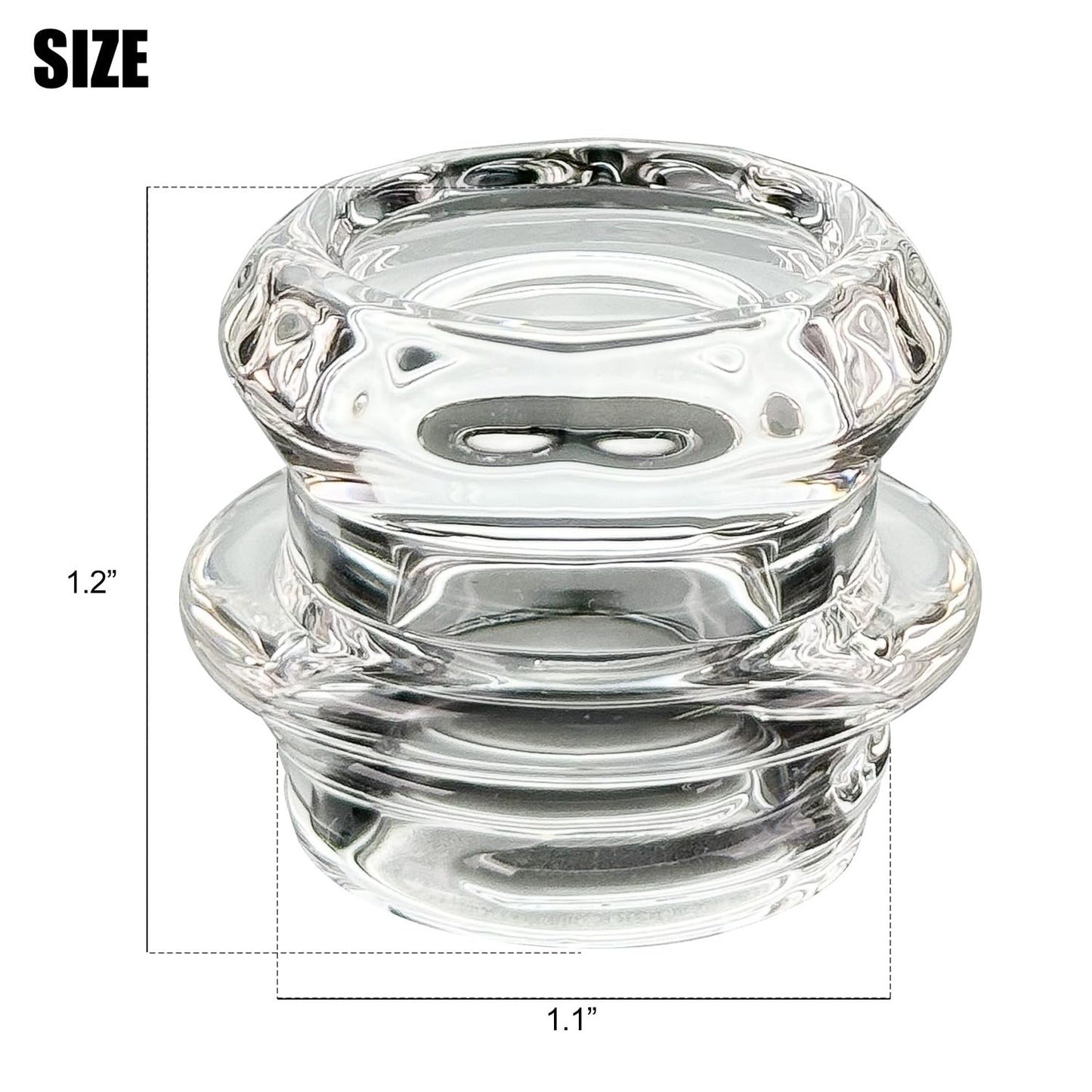 Perilla de Vidrio de Borosilicato APOXCON Adaptable para Percoladores de Café Eléctricos o de Camping