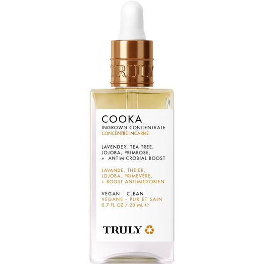 Truly Beauty Cooka Concentrado Suero Encarnado - Tratamiento Para El Cabello Encarnado Para El Área Del Bikini - Fórmula Suavizante Y Calmante Para Después Del Afeitado - Cura Quemaduras, Mellas Y Enc