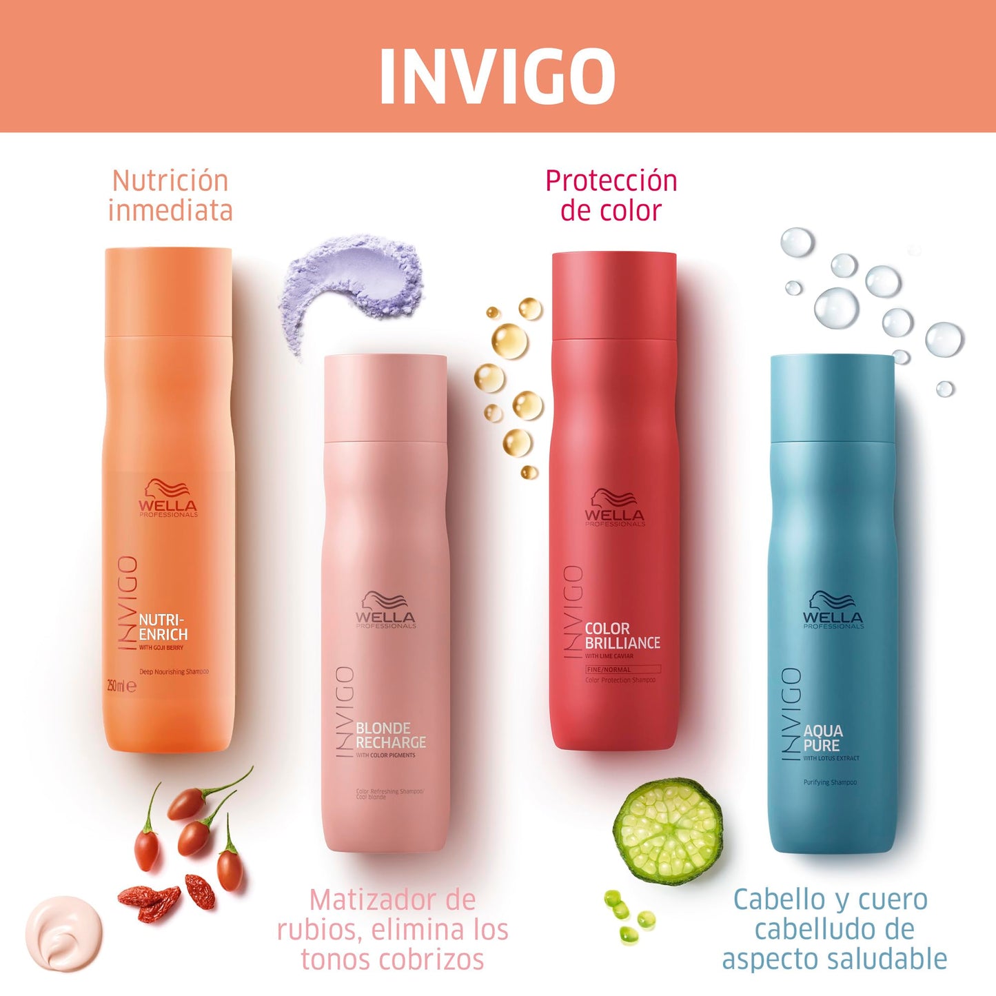 Shampoo Wella Professionals Invigo Nutri-Enrich Reparación Daño