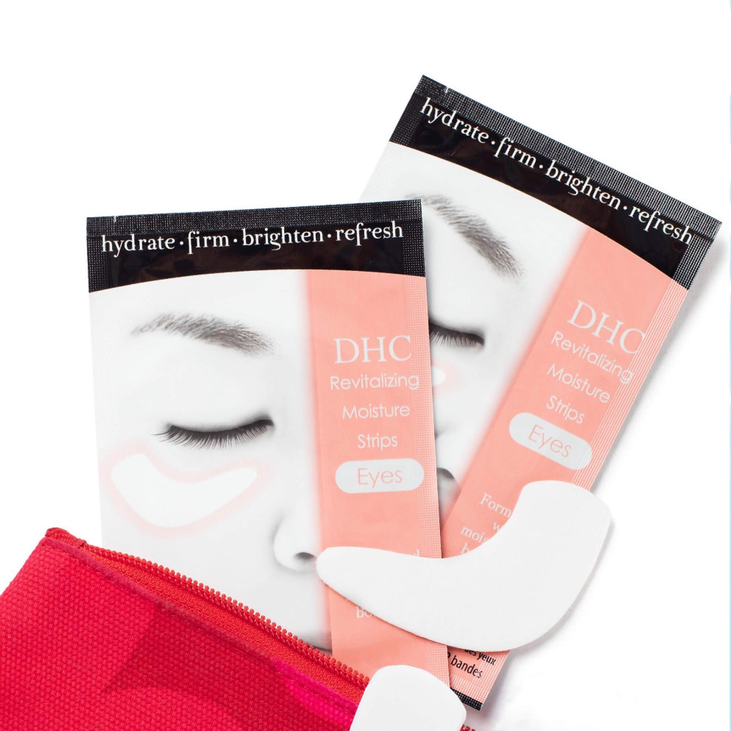 DHC Revitalizing Moisture Strips: Eyes (2 Count), Gel Strip Masks, 6 Applications Each
