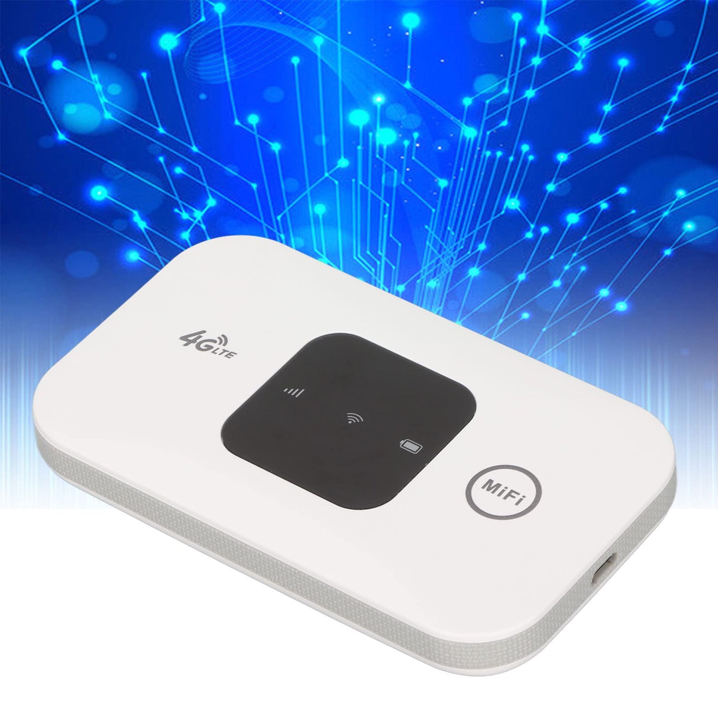 Luqeeg Enrutador de Punto de Acceso Móvil WiFi 4G LTE, Punto de Acceso a Internet Portátil, Tarjeta SIM de Alta Velocidad de 150Mbps, 10 Usuarios Compatibles para el Hogar, la Oficina