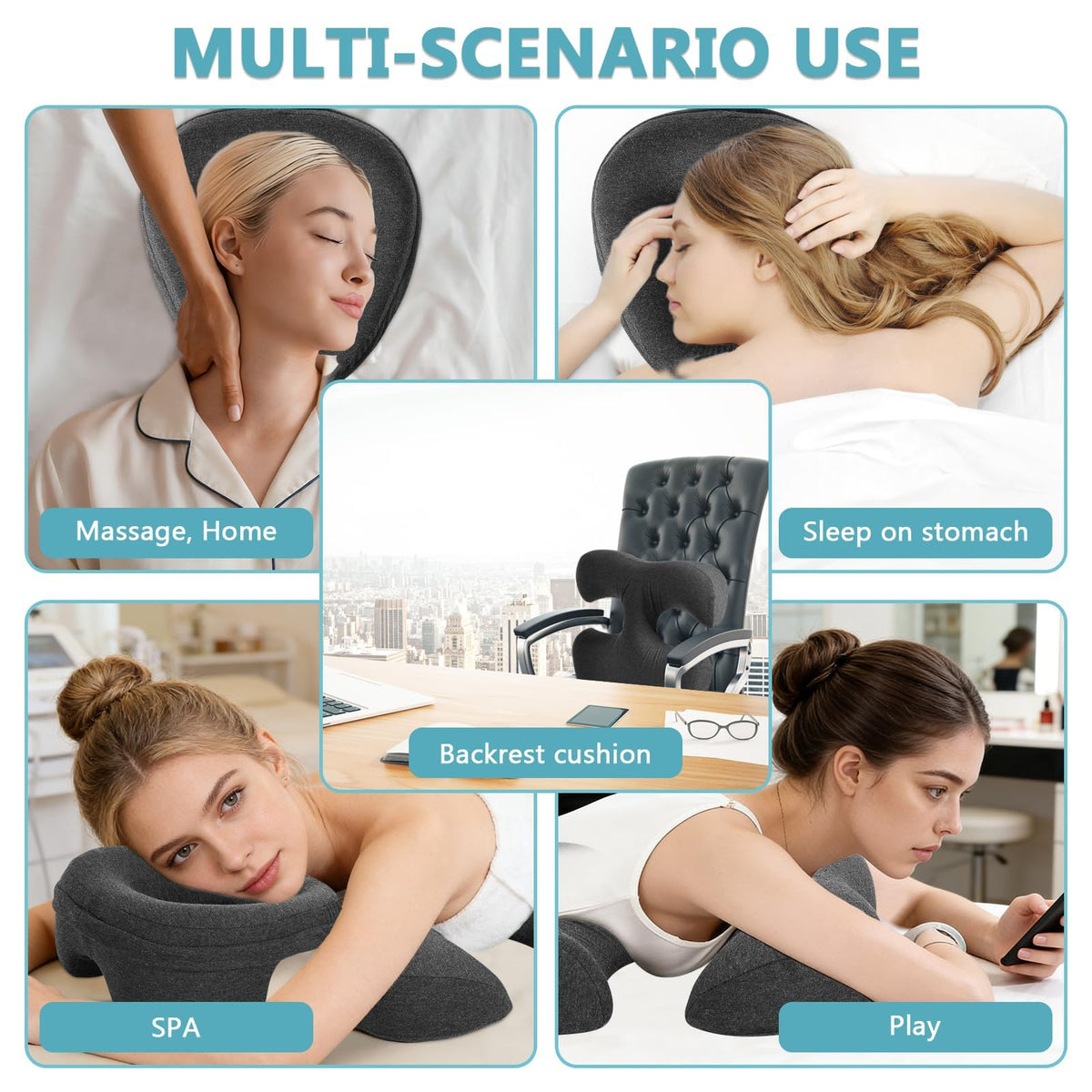 Almohada de Masaje Hdenmist boca abajo para Dormir
