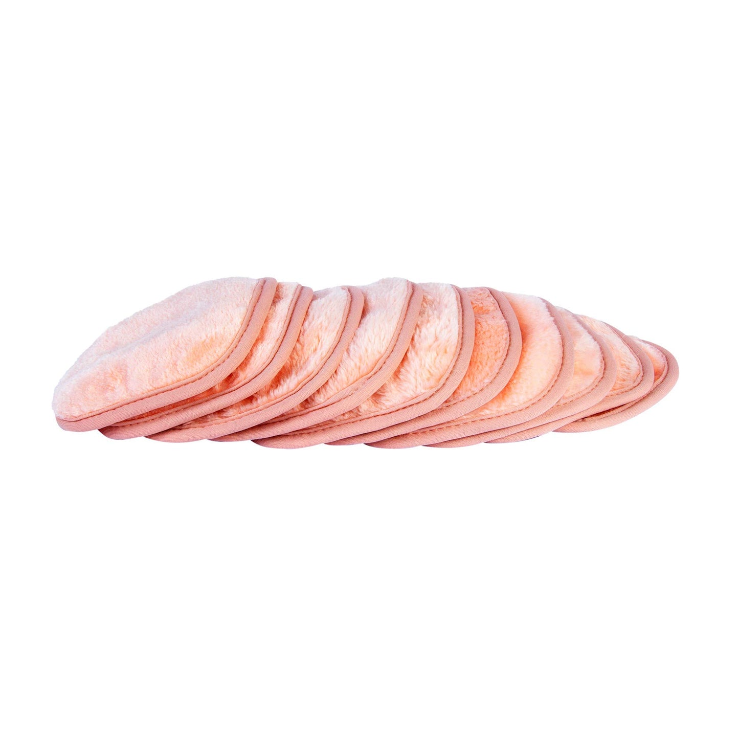Eurow Paño de limpieza para eliminar maquillaje, lavable y reutilizable, 12.7 x 12.7 cm, coral, paquete de 10
