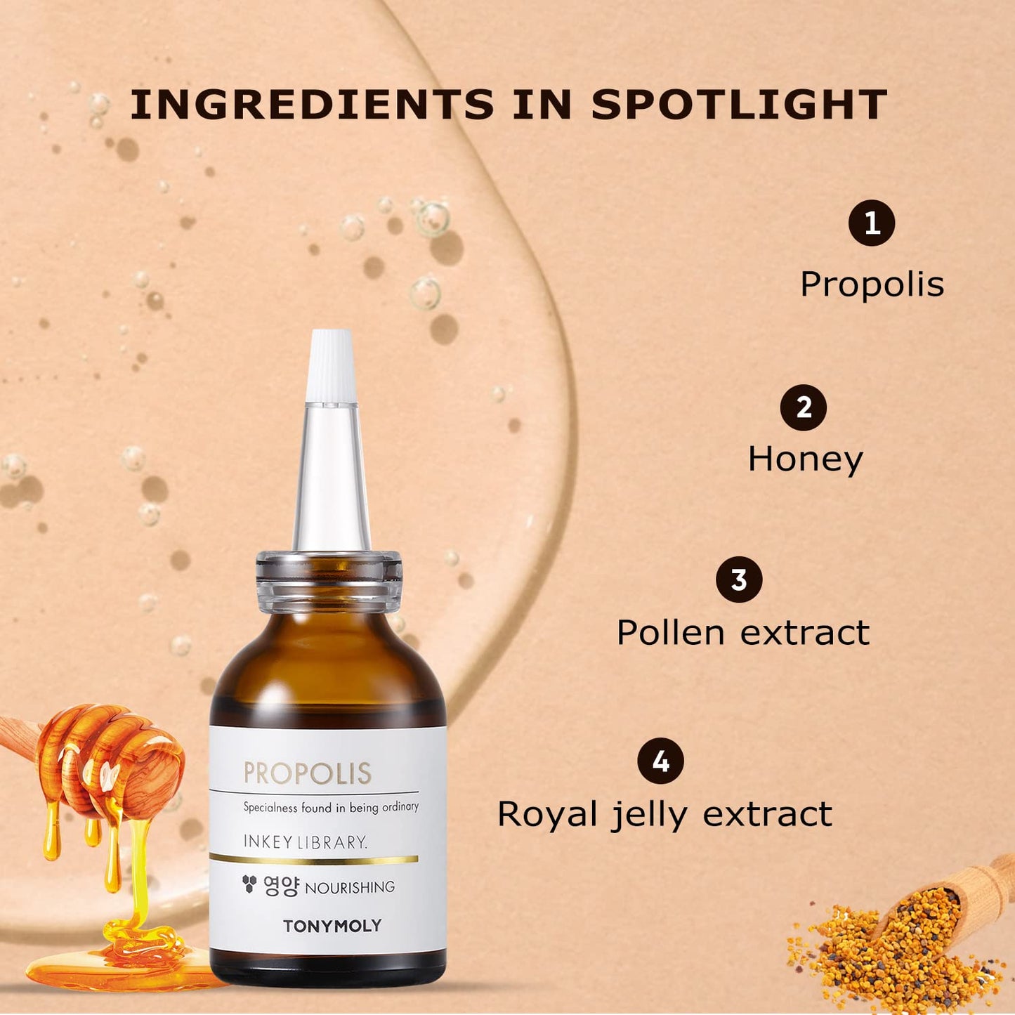 TONYMOLY Suero de Propoleo Inkey Library