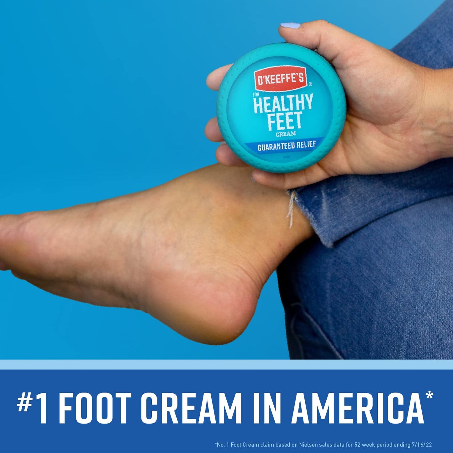 O'Keeffe's - Crema para pies Healthy Feet, tarro de 3.2 onzas (paquete de 2)