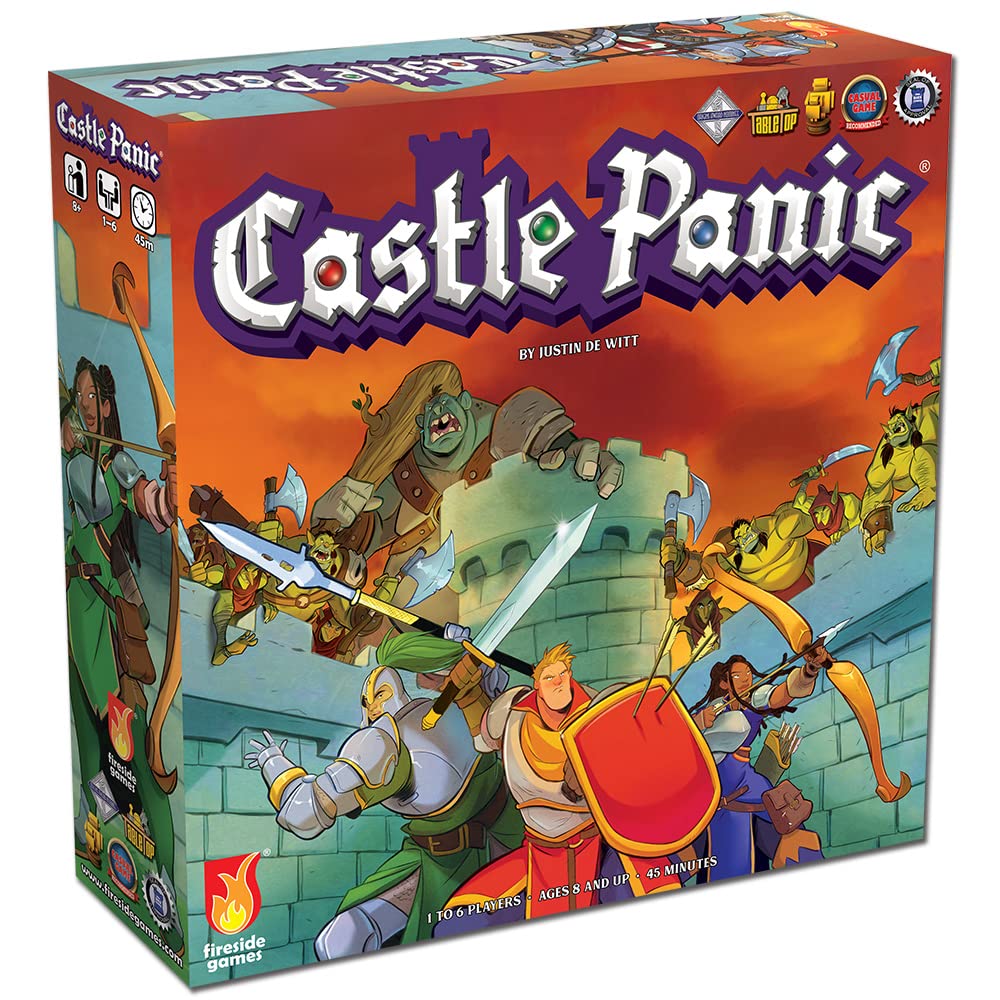 Castle Panic 2ª edición | Juego de mesa familiar | Juego de mesa para adultos y familiares | Juego de mesa cooperativo | A partir de 8 años | Para 1 a 6 jugadores | Tiempo de juego promedio 45 minutos | Hecho por Fireside Games