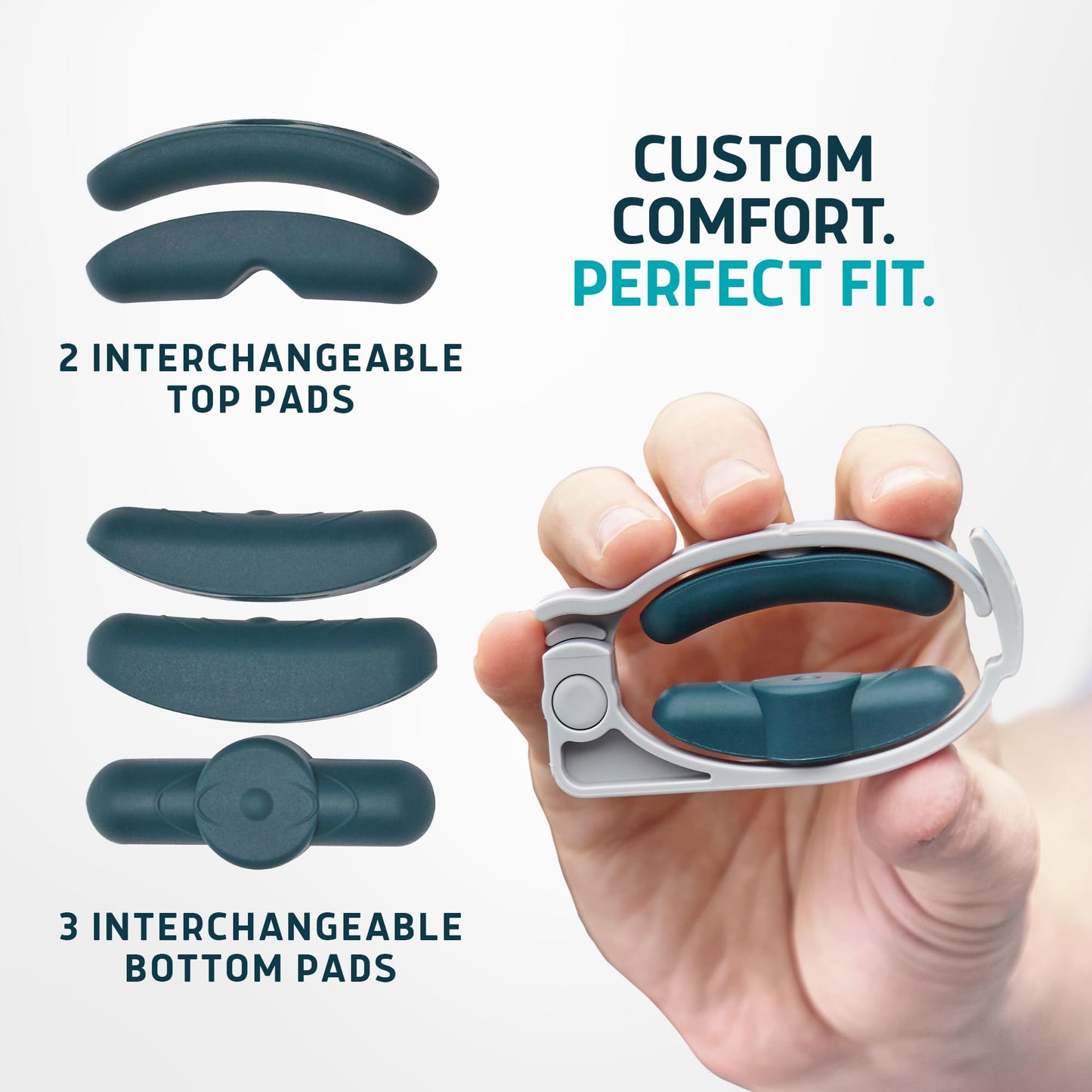 Lunderg-Abrazadera Freedom de con la innovadora ProHinge para presión descendente y 5 accesorios diferentes Abrazadera para el pene totalmente personalizable para la incontinencia Productos para la in