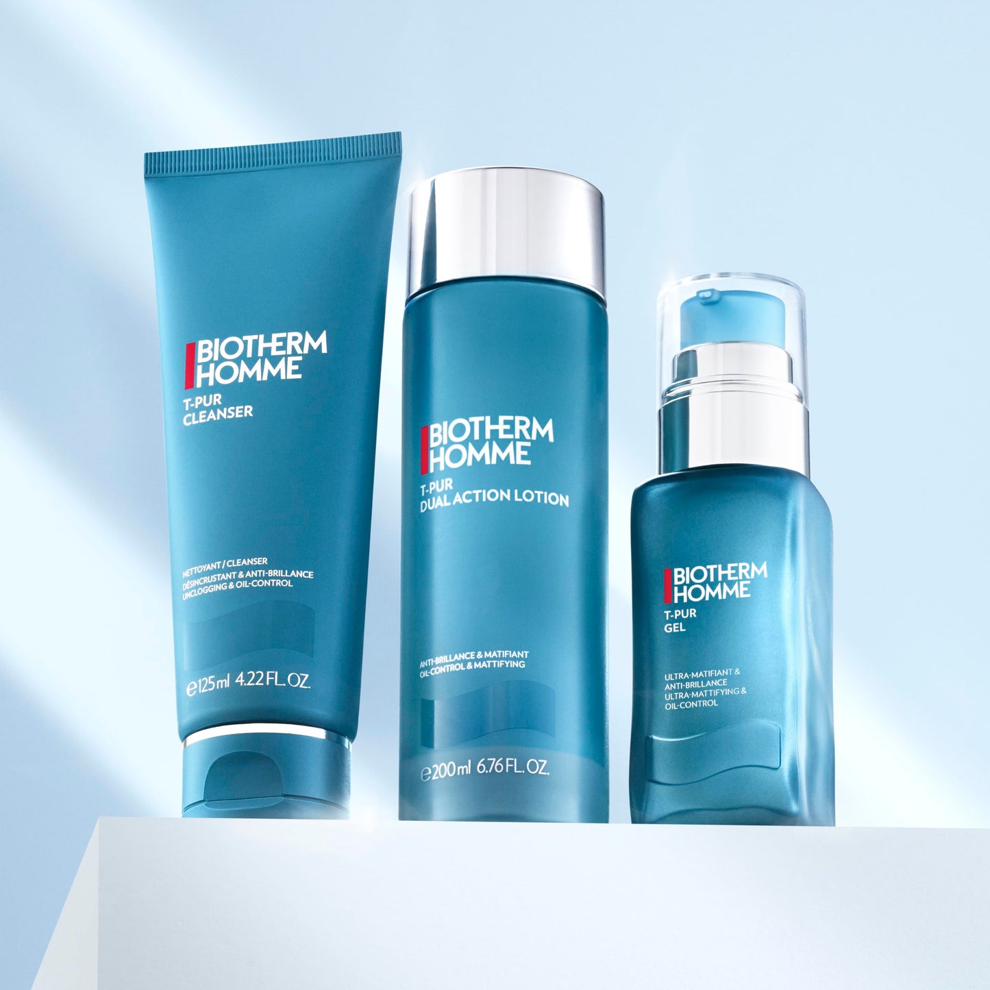 Biotherm Homme T-Pur Anti Oil & Wet Purifying Cleanser, for Men, 4.22 oz