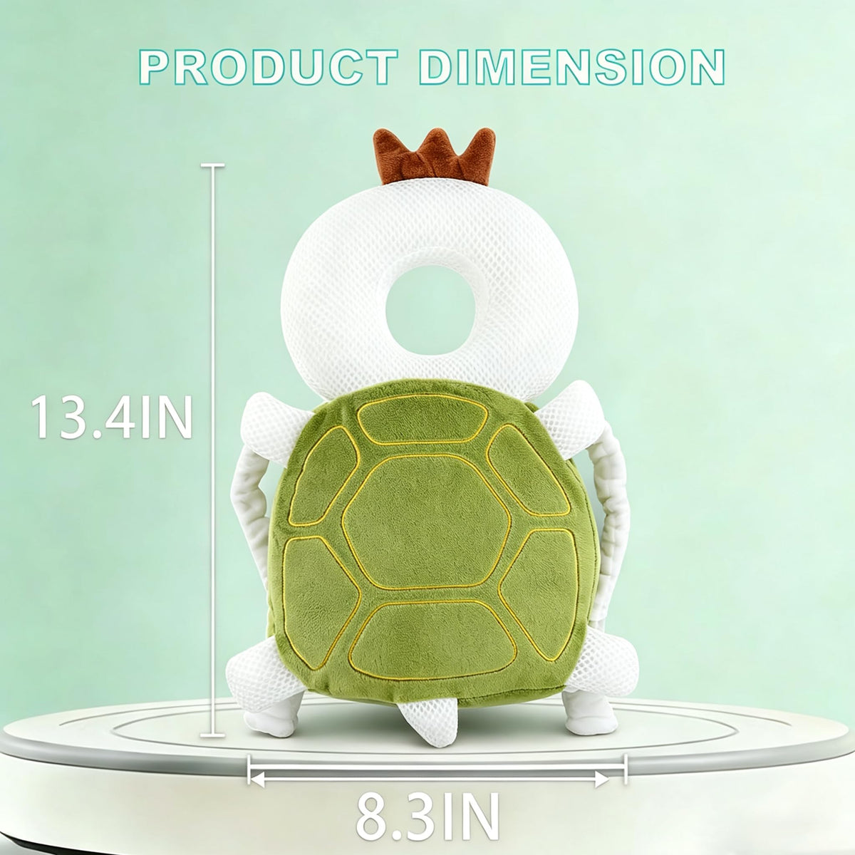 Mochila protectora para la cabeza del bebé, mochila de protección para la cabeza del bebé con rodilleras para bebé, función de alarma para caminar y gatear, suave, transpirable y de seguridad para el