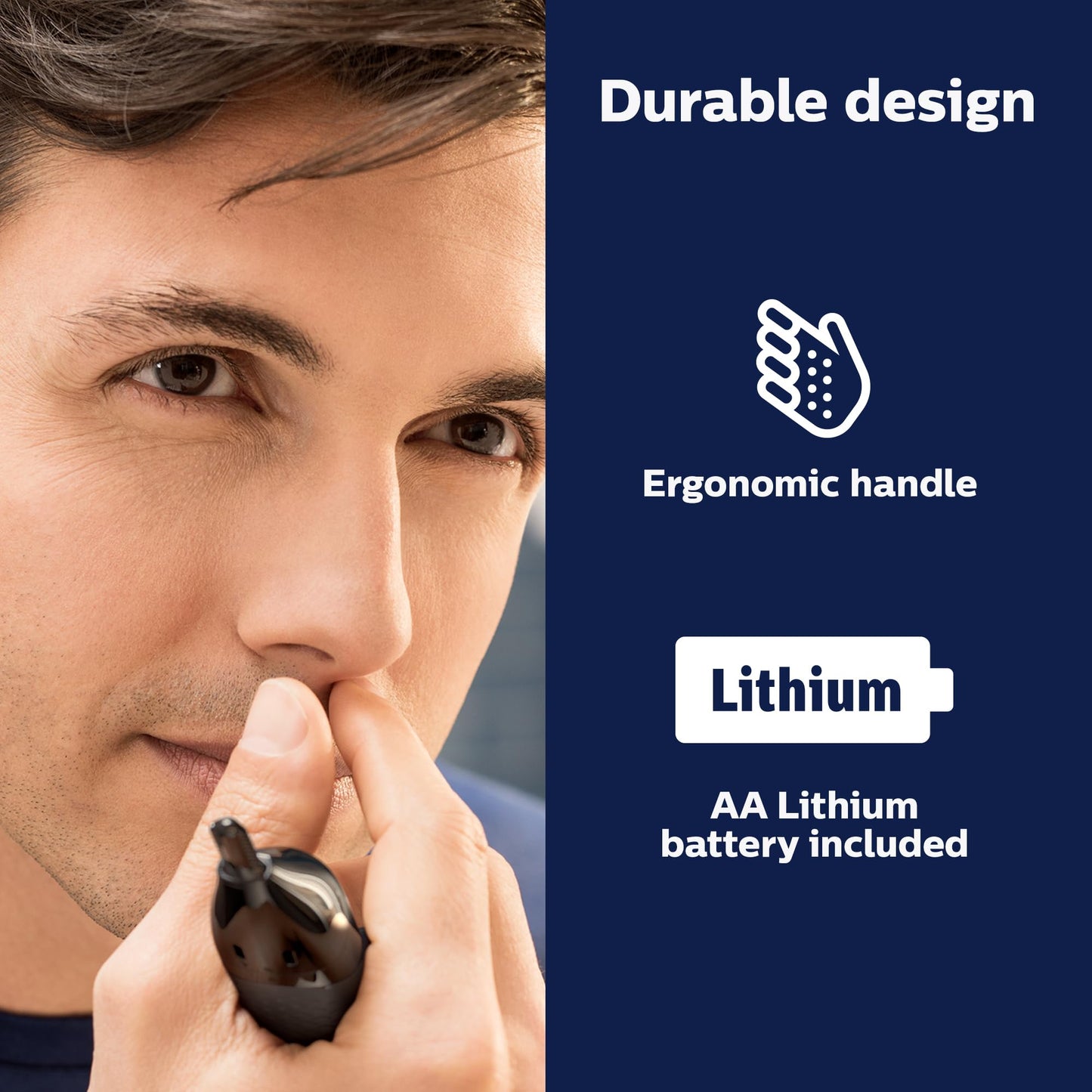 Philips Recortadora de nariz 5000 para nariz, orejas, cejas, kit de recorte, NT5600/62