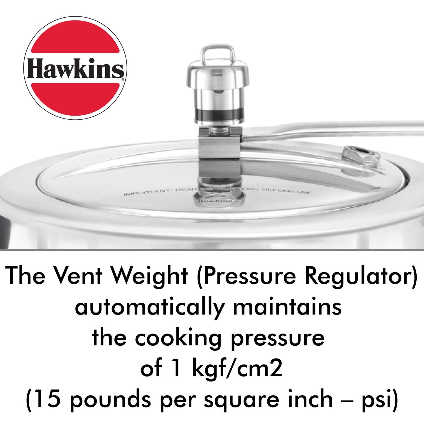 Hawkins H10-20 Pressure Regulator for Classic Aluminum and Stainless Steel Pressure Cookers