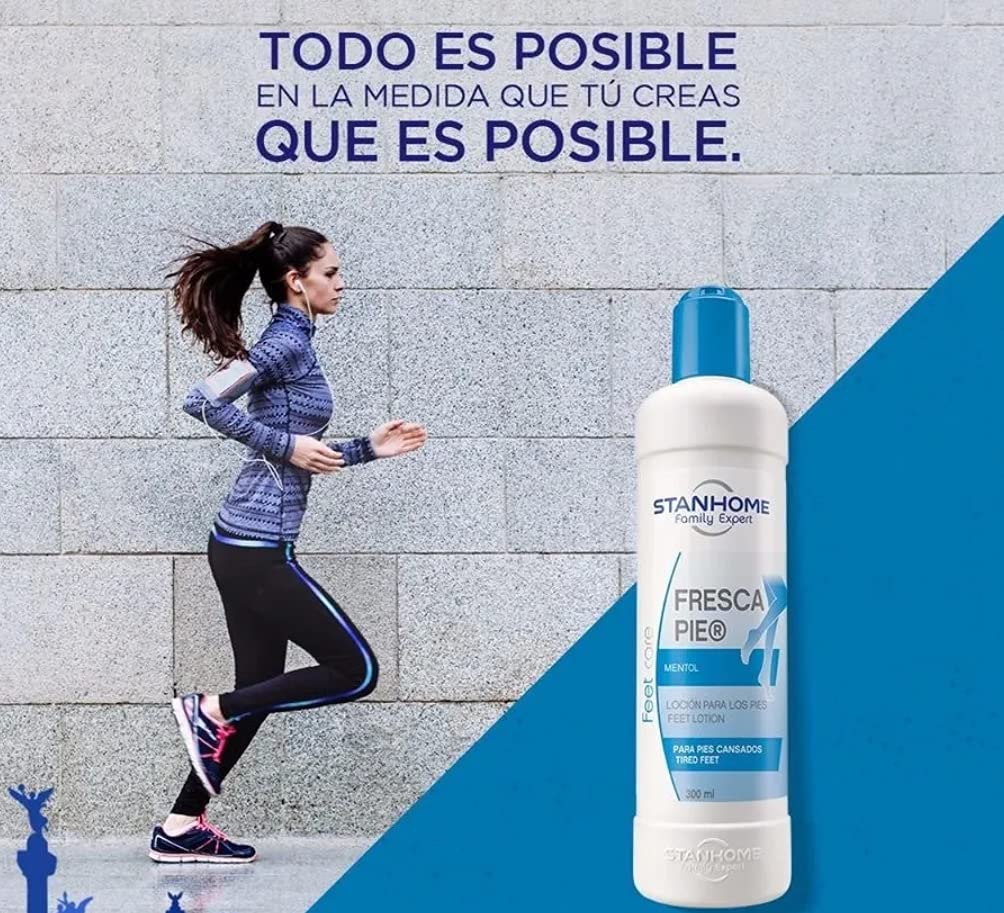 Lorelis Lab STANHOME Fresca Pie 930 ml. Crema para pies cansados. ¡El descanso que tus piernas siempre soñaron! Loción relajantes para pies y piernas cansados. Conoce el poder de la castaña de indias, disfruta de los efectos del mentol y siente los enorme