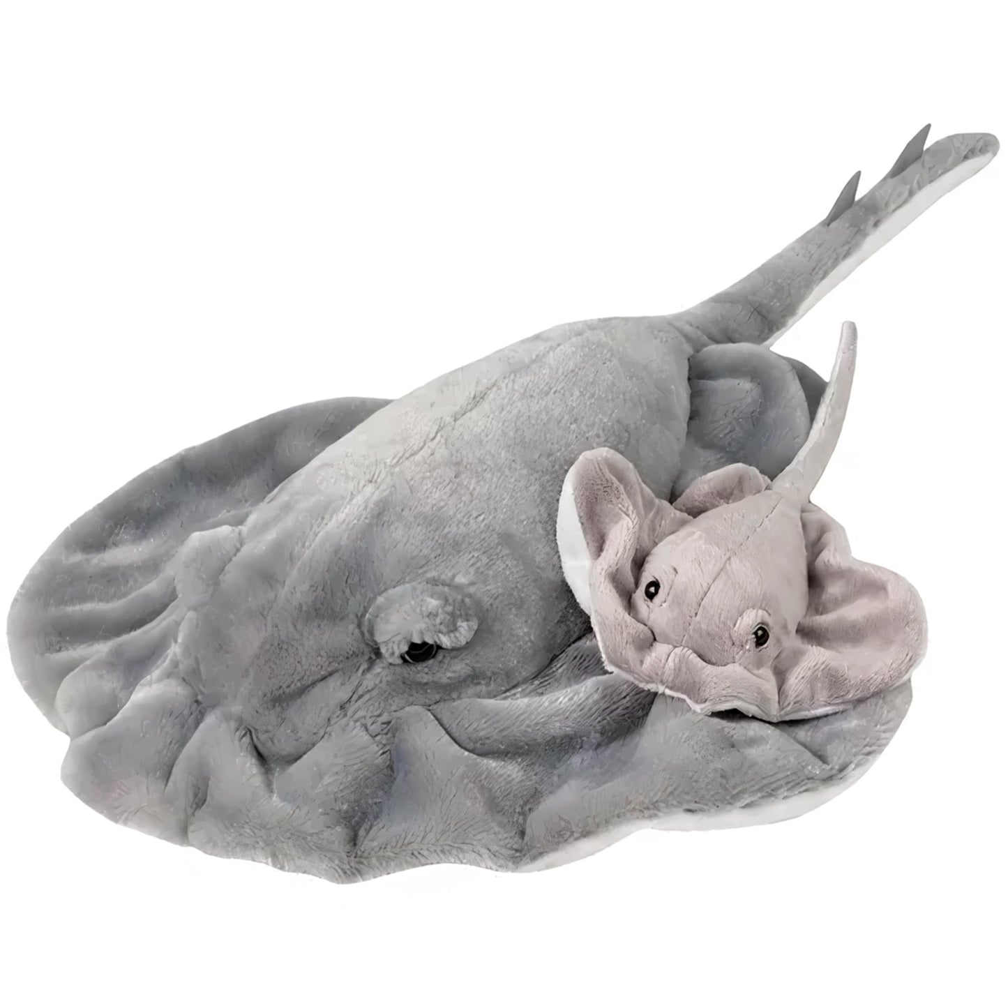 Juguete de Peluche Stingray Azul con Cría 60cm