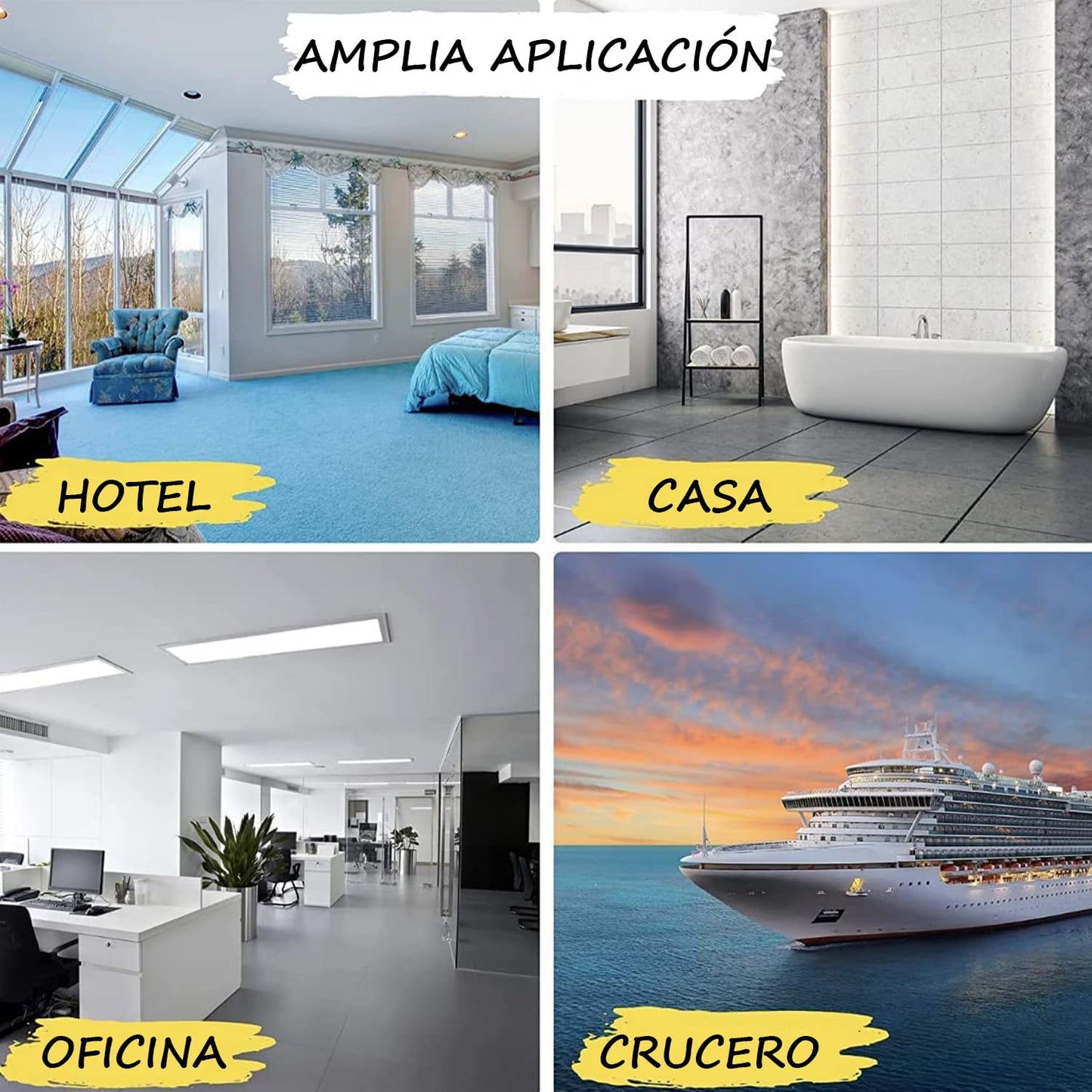 Adaptador de Enchufe MHKBD Blanco 4 Unidades para EE.UU. a Europa