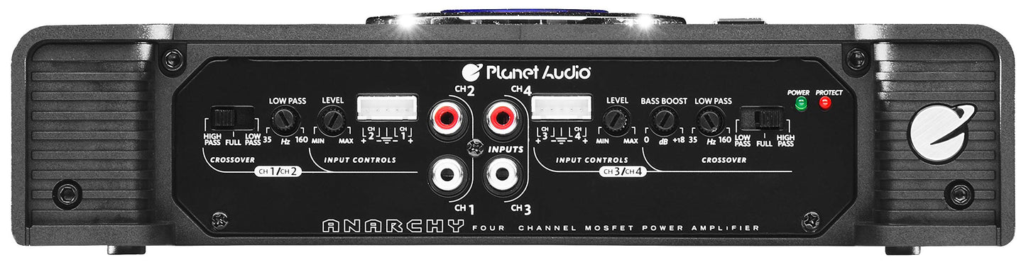 Amplificador Planet Audio AC12004 4ch 1200w MAX