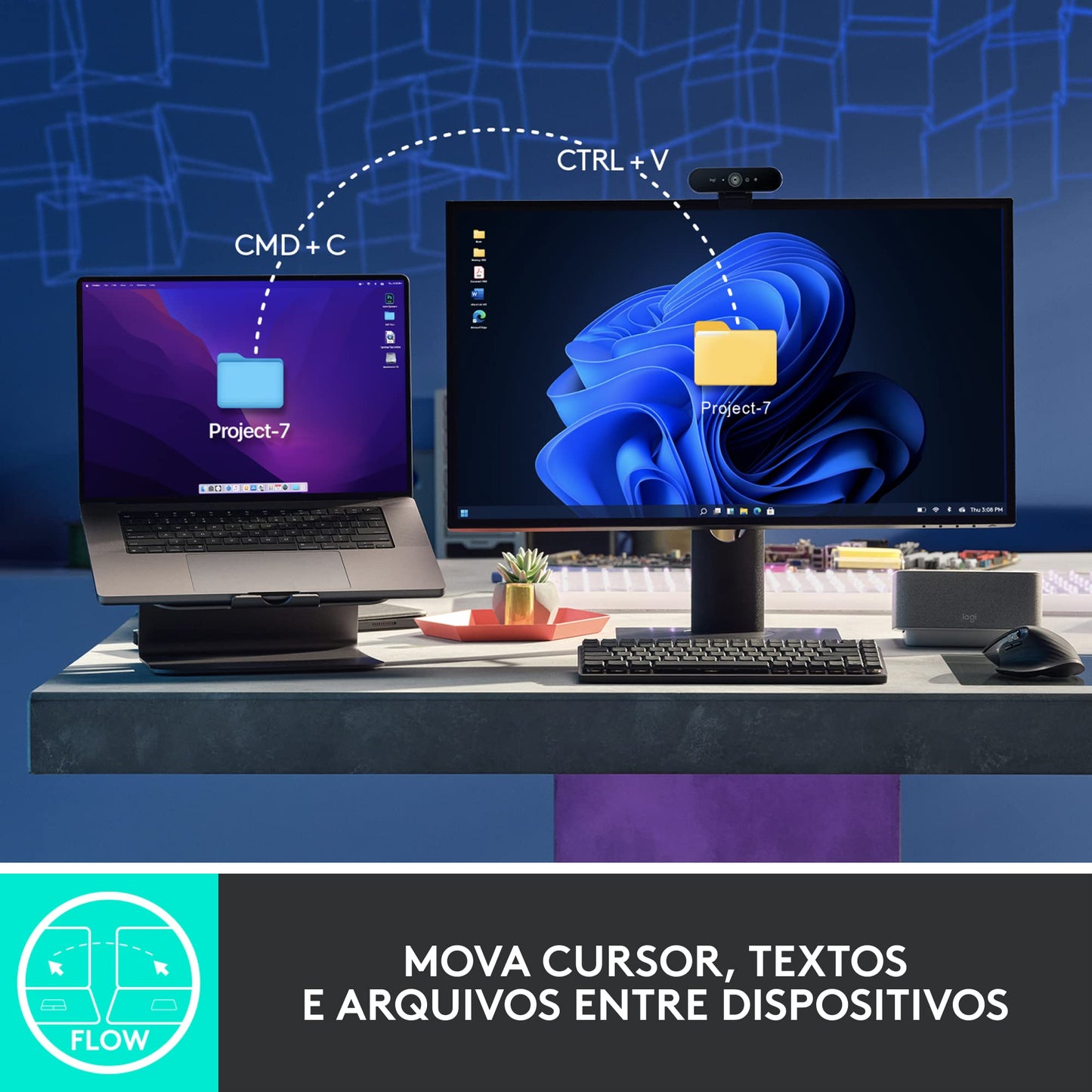 Logitech MX Master 3S Mouse Inalámbrico de Desempeño, Scrolling Ultra-rápido, 8K dpi, Seguimiento sobre Vidrio, Clics Silenciosos, USB-C, Bluetooth