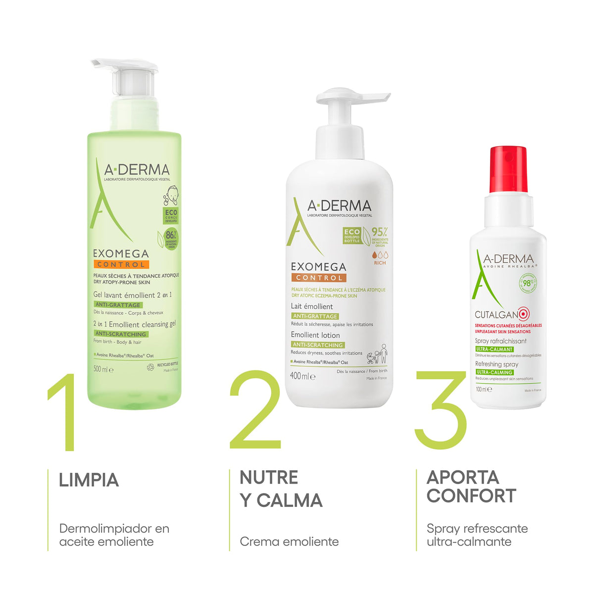 A-DERMA Cutalgan Spray Refrescante Calmante Piel Irritada con Avena 100 ml