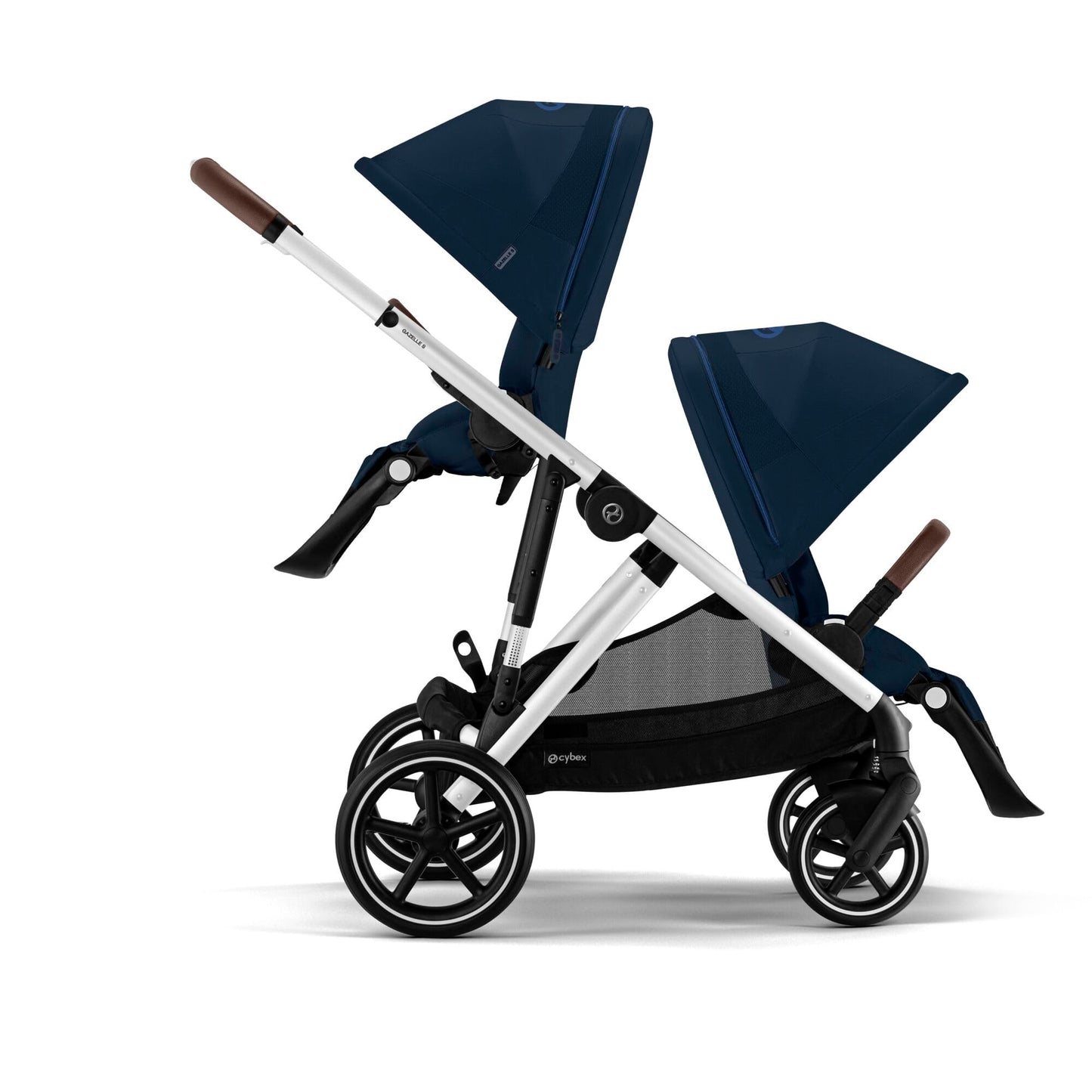 CYBEX Gazelle S Carriola doble, con más de 20 configuraciones. Color Ocean Blue (Silver Frame)