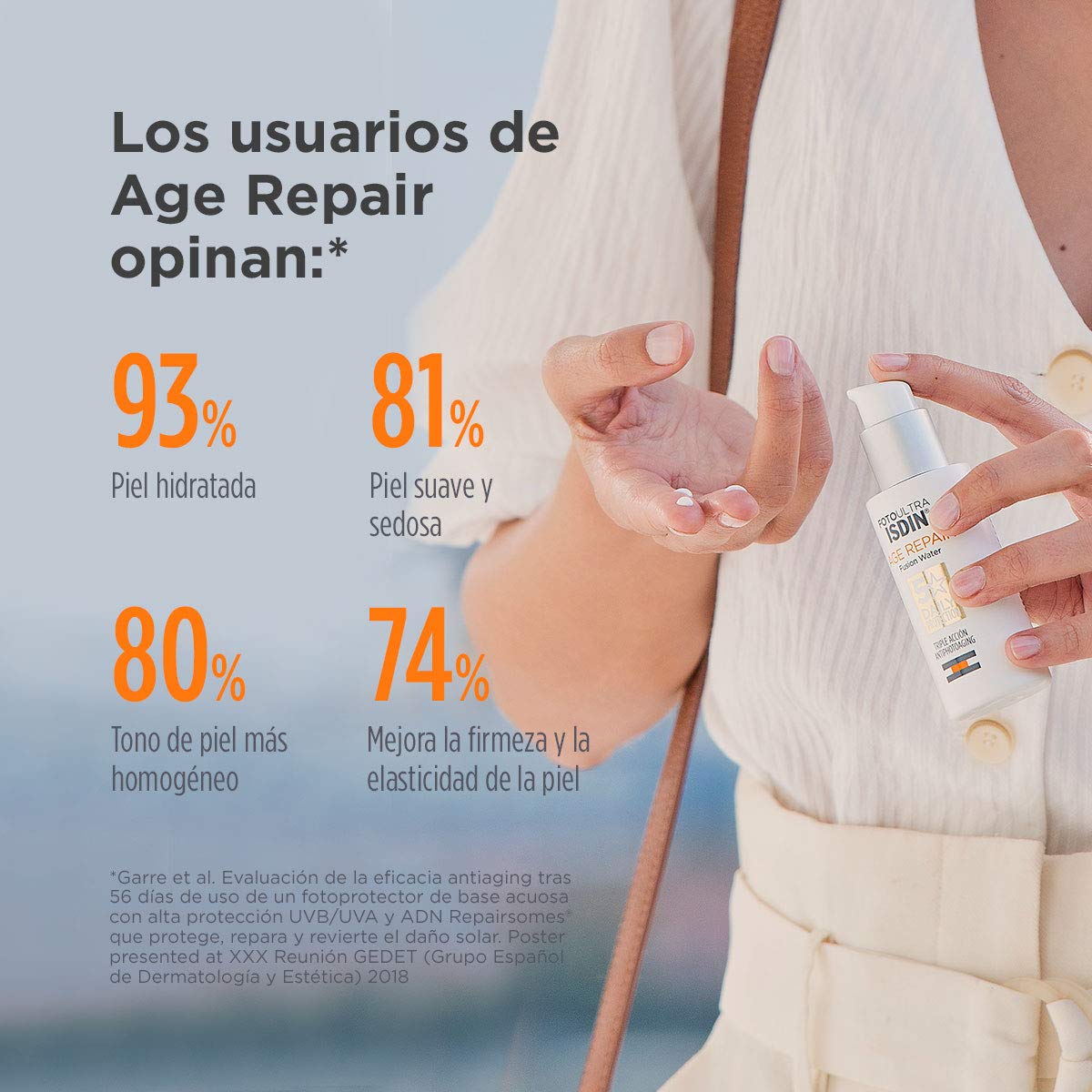 ISDIN FotoUltra Age Repair Fusion Water SPF 50 | Protector solar 50ml