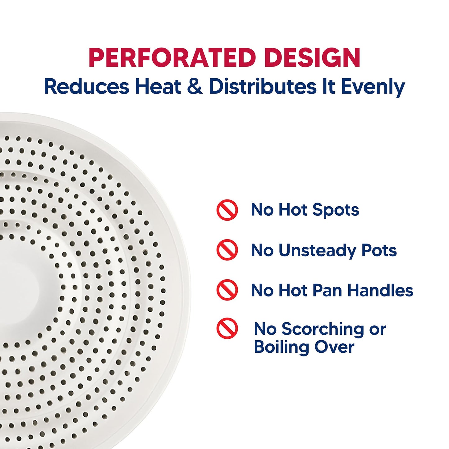 HIC Heat Diffuser Reducer Flame Guard Simmer Plate, 8.25-Inches