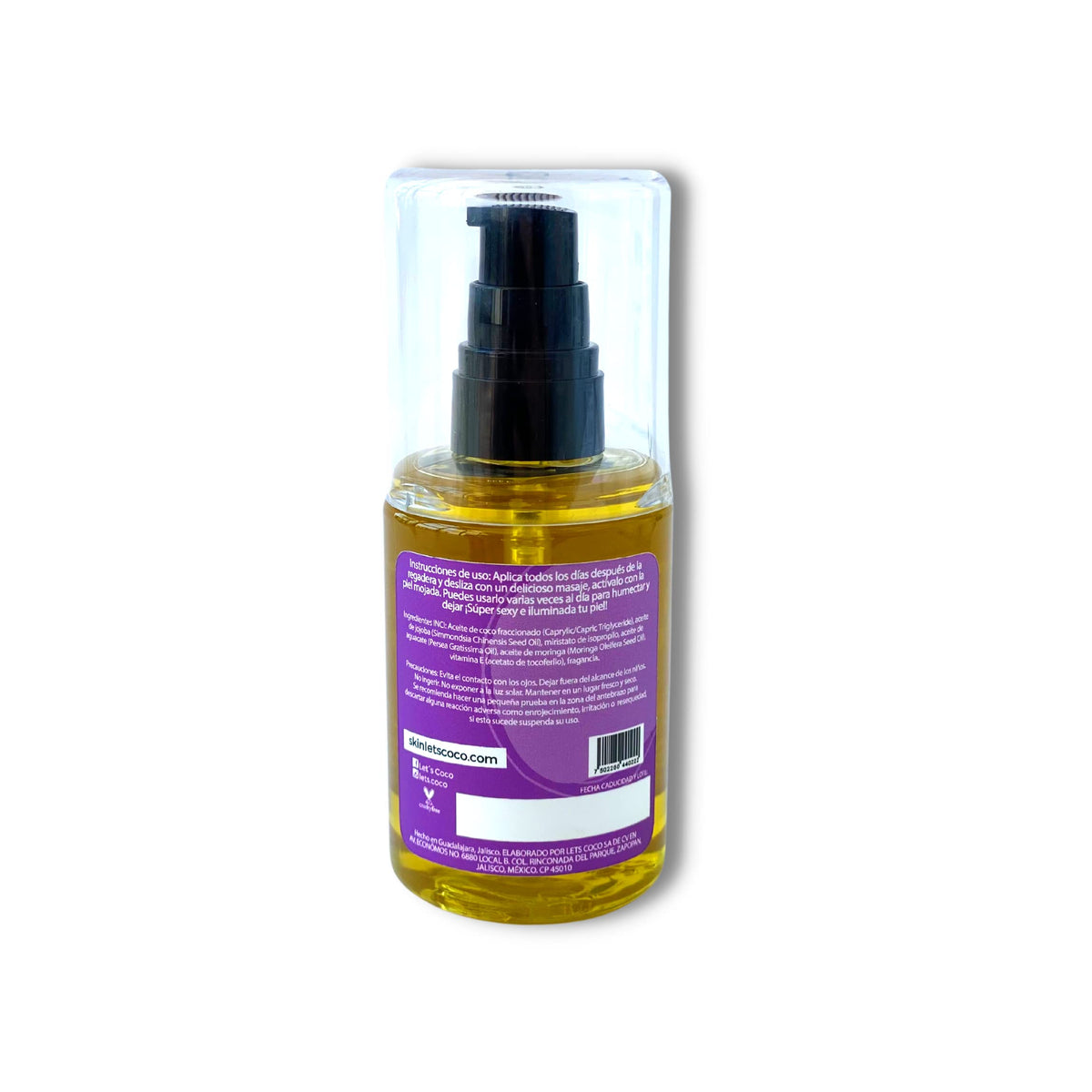 LET'S COCO | Violet Body Oil - Reafirma, hidrata e ilumina, Skin Let's Coco - Delicioso aceite corporal que humecta y regenera tu piel - Tratamiento para nutrir, suavizar, reafirmar e iluminar la piel apagada y seca (100ml)