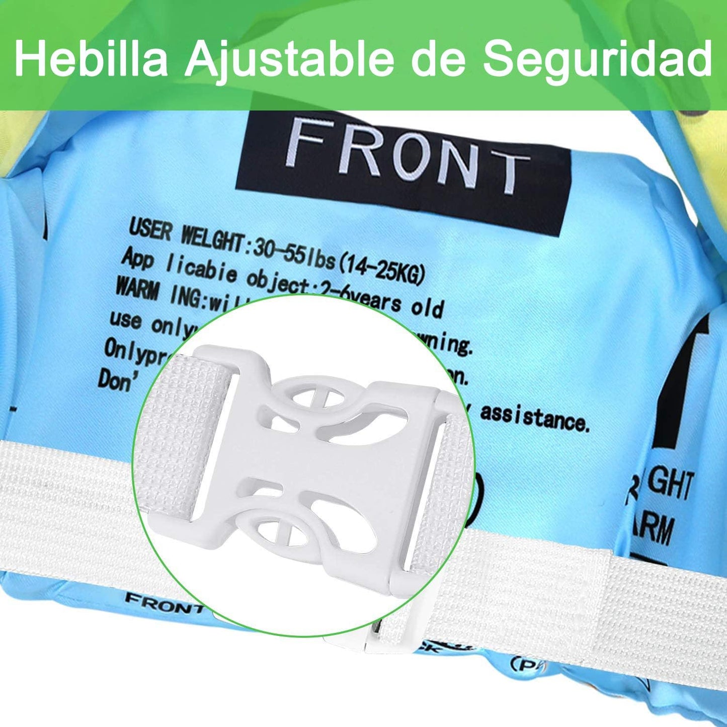 Chaleco Salvavidas para NiñOs NiñA,Chaleco Salvavidas para NiñOs De 2 A 6 AñOs, Chaleco Salvavidas, Seguridad Y Doble Cierre para Piscina Parque AcuáTico Lago Y Playa (Dinosaurio de la cadera)