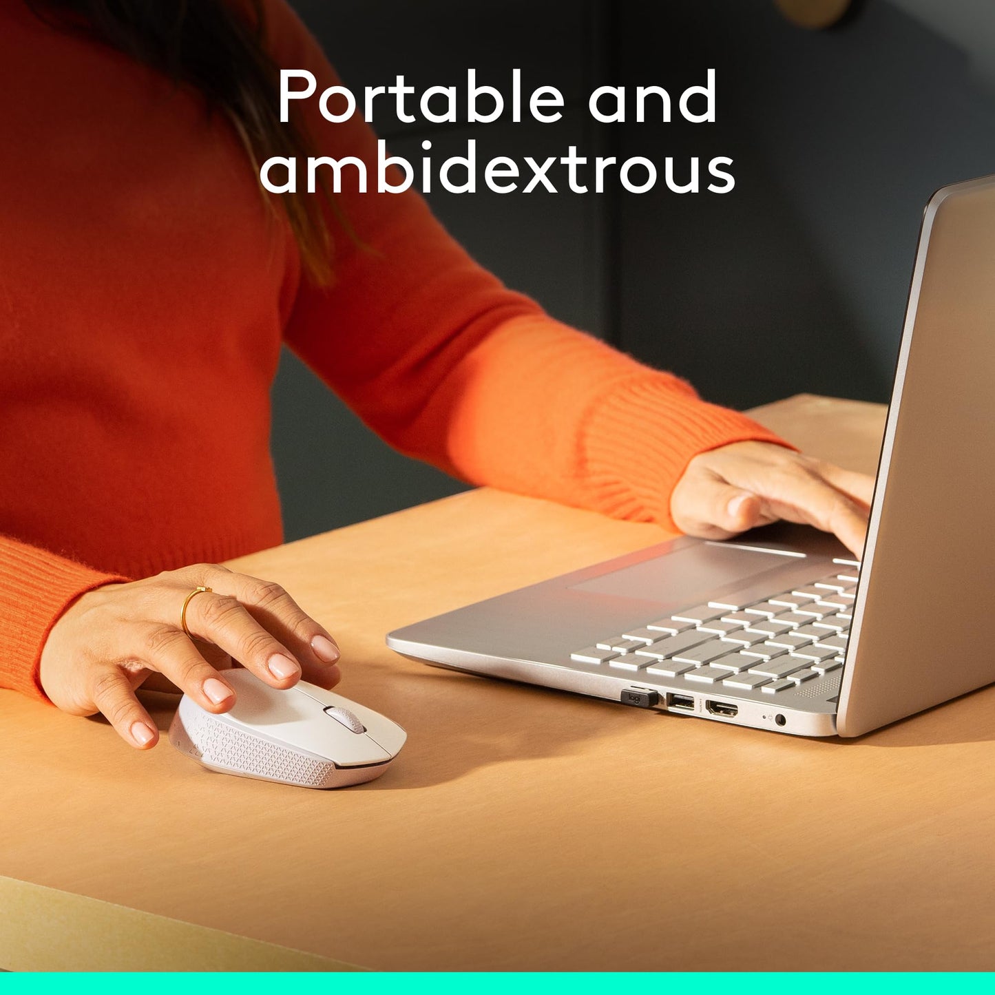 Logitech M170 Mouse Inalámbrico, con tecnología 2,4 GHz, batería de hasta 12 Meses con Modo Ahorro, Receptor USB, Cursor y Desplazamiento Preciso, Compatible con Windows, Mac y Chrome - Blanco